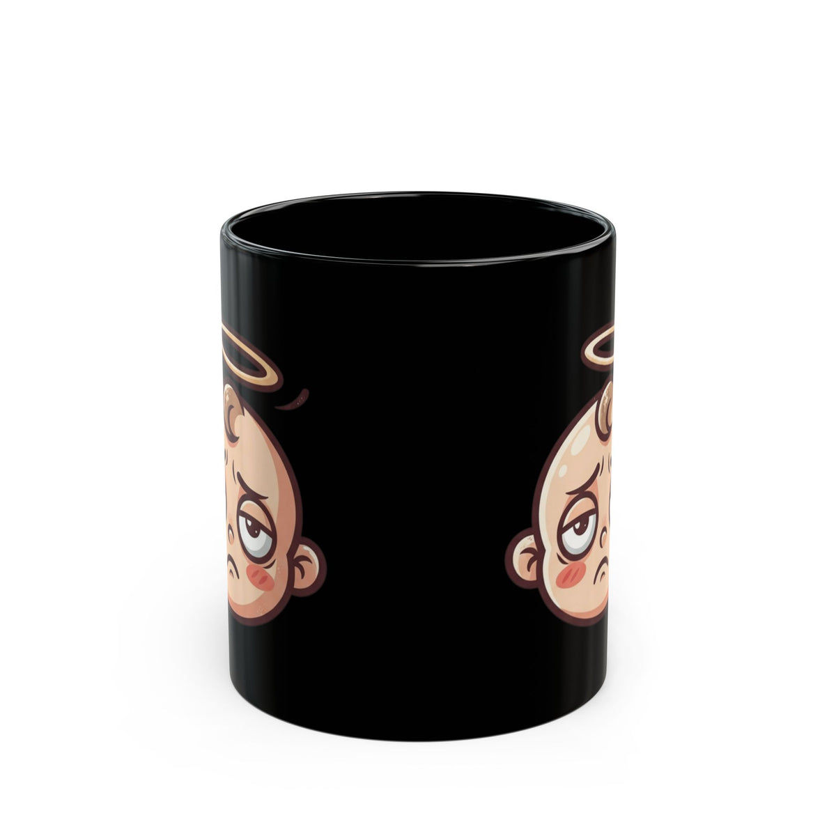 "Sweet Baby Jesus" Black Ceramic Mug — Graphic