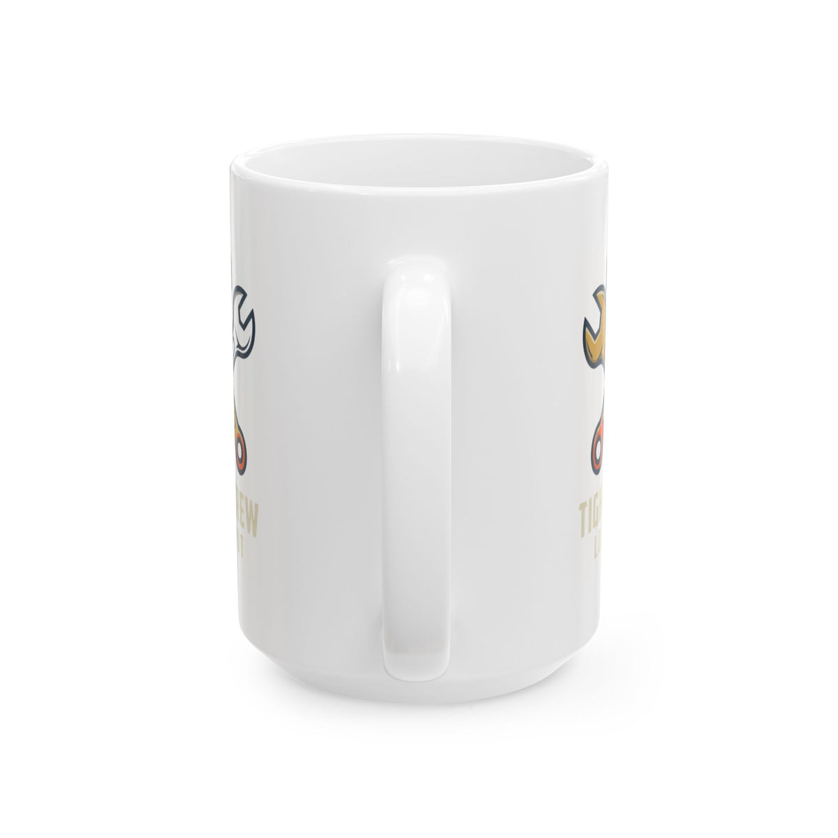 "Tight Screw and a Loose Nut" White Ceramic Mug — Graphic