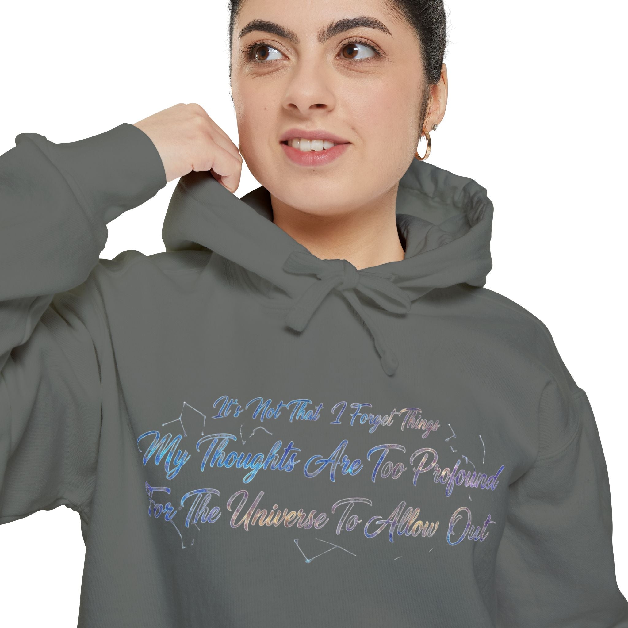 Profound Thoughts (Spoiler: There Are None) | Garment-Dyed Hoodie — AttitudeShirts