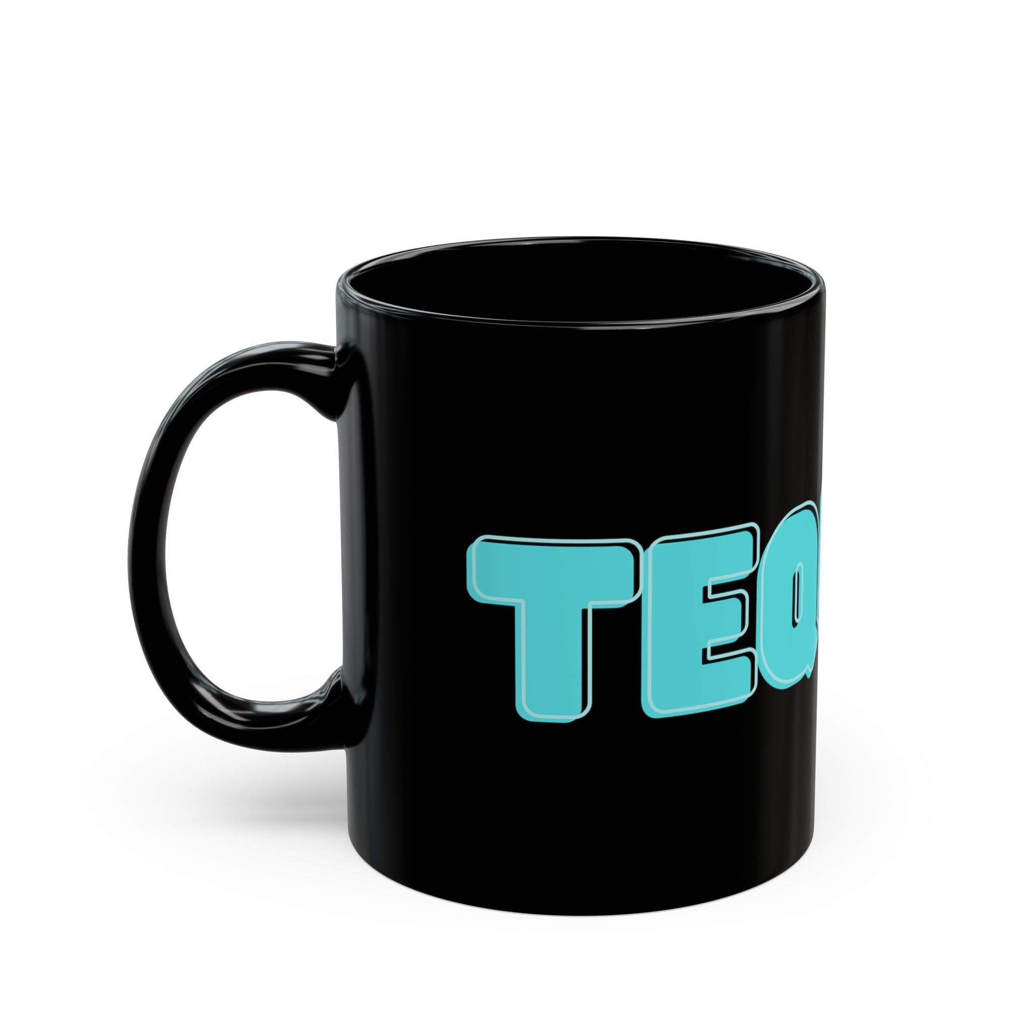 "Tequila Makes You Take Your Clothes Off" Black Ceramic Mug — Graphic
