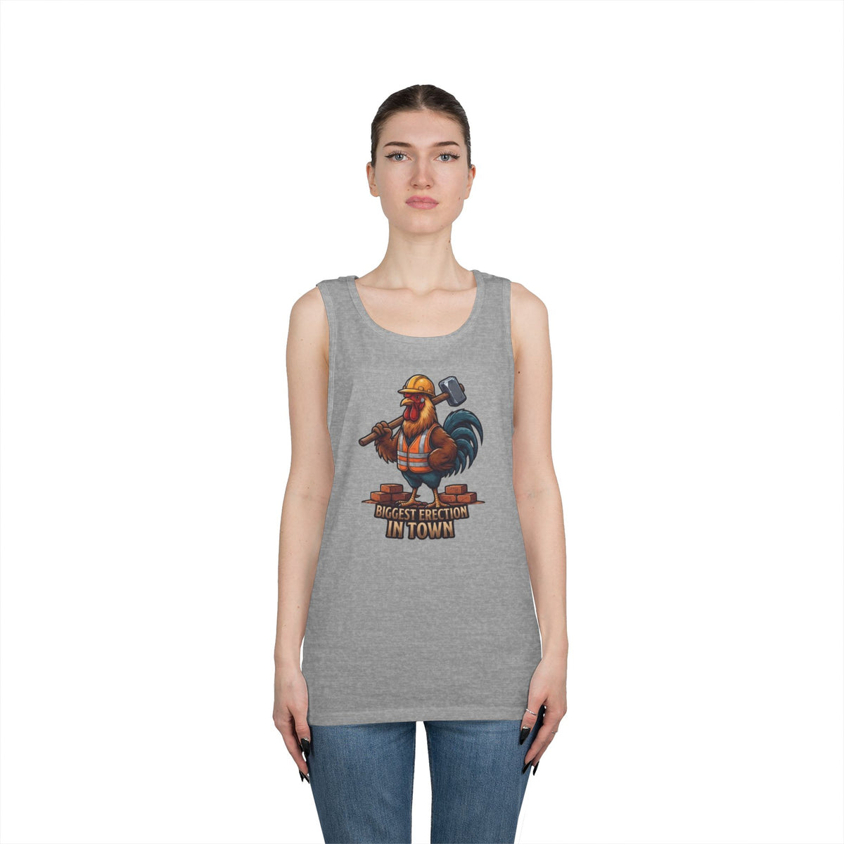 Color: Sport Grey | Biggest Erection in Town Tank Top