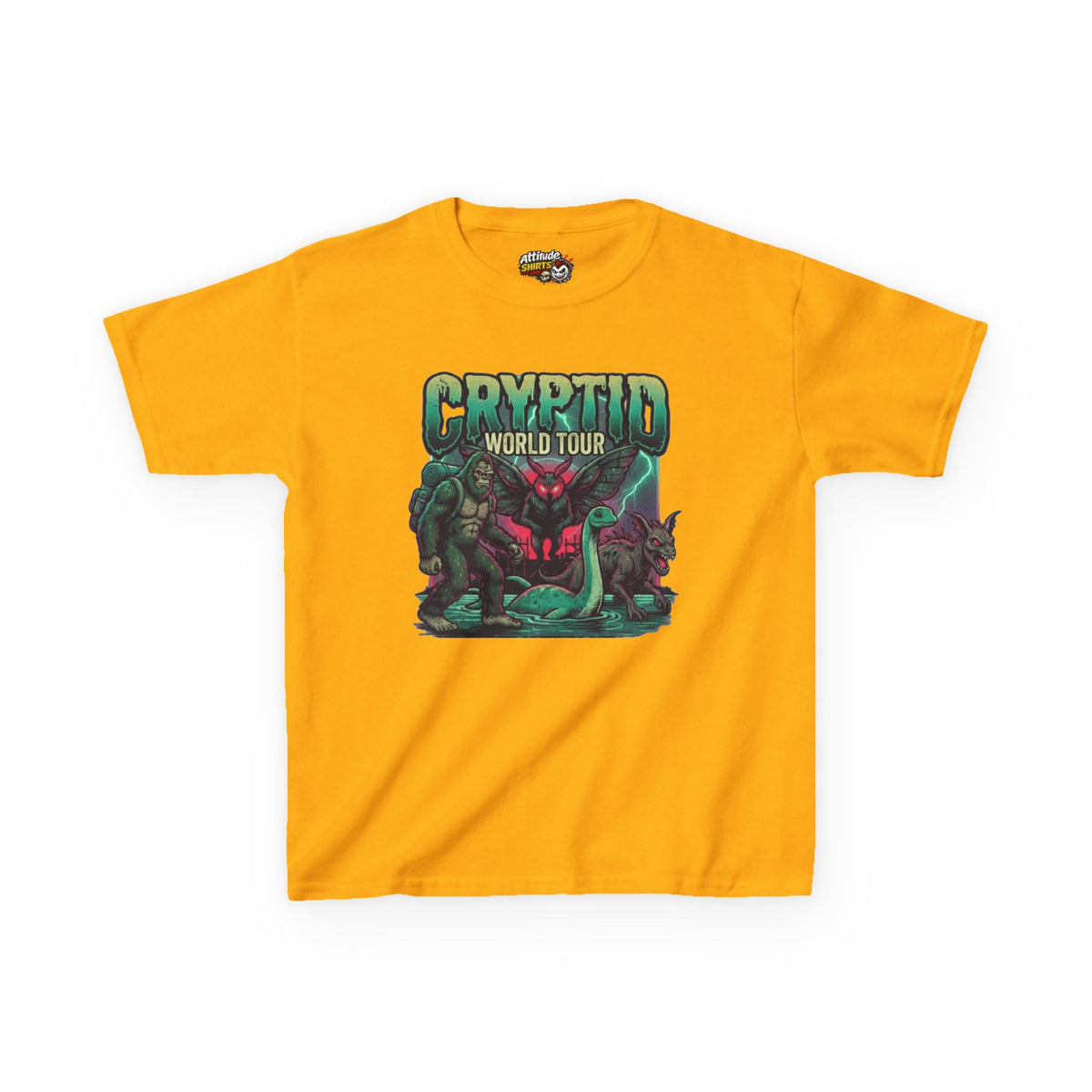 "Puzizia (Global-Cryptid Mashup) Cryptid World Tour" Kids Tee