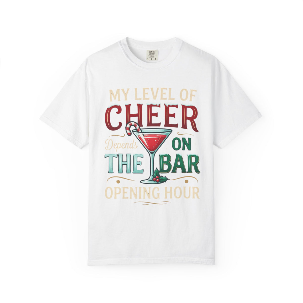 "Christmas Cheer" Unisex Garment-Dyed Tee