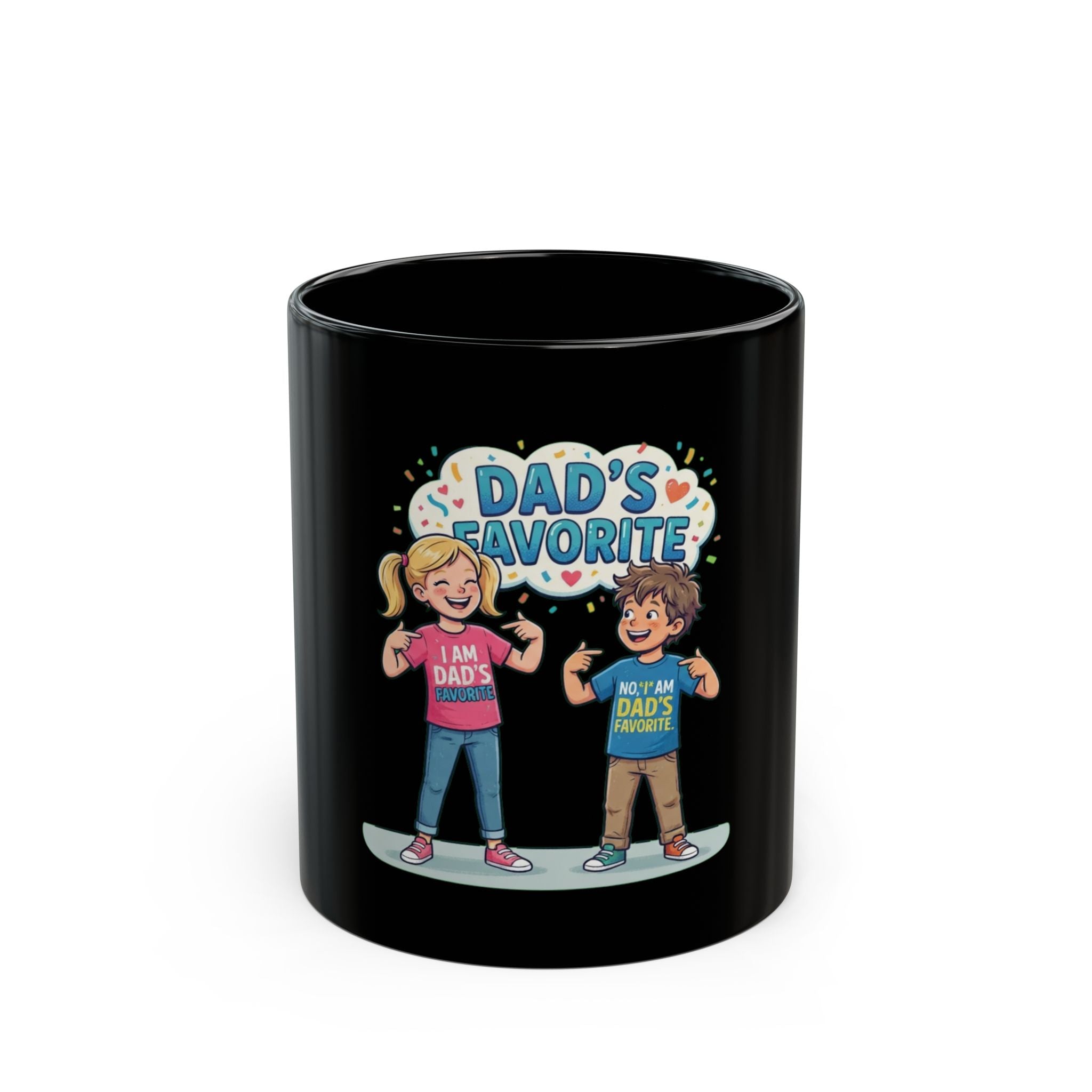 "Dad's Favorite" Black Ceramic Mug