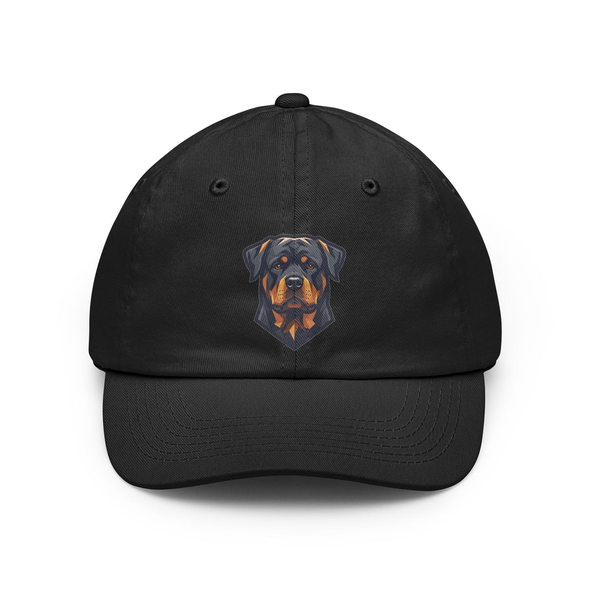 Color: Black | Rottweiler Rulers Confident Powerful Dad Hat — Graphic