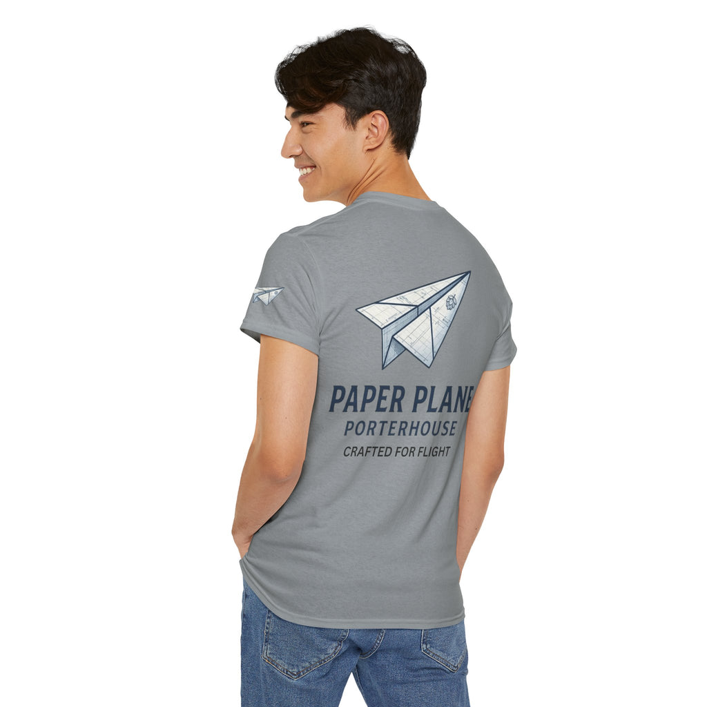 "Paper Plane Porterhouse" Premium Graphic Tee