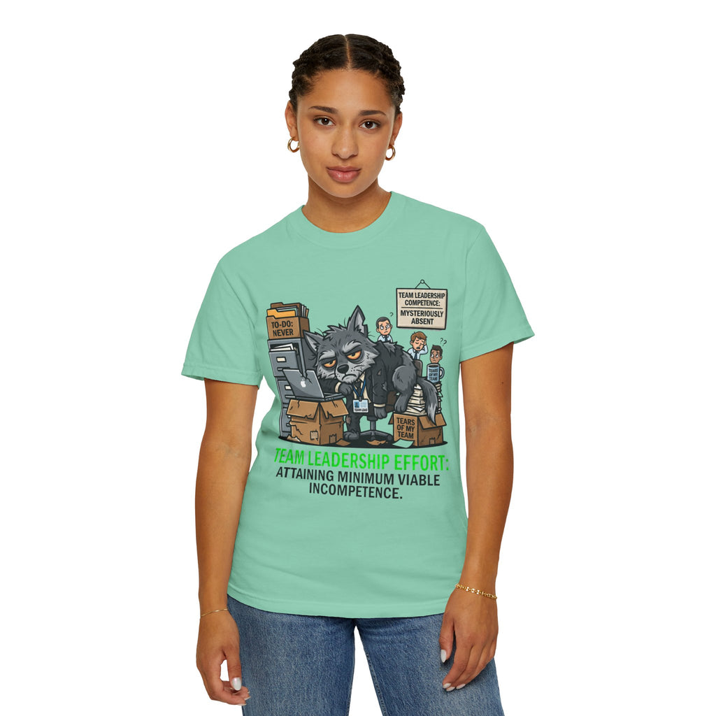 "Team Leadership Effort" Unisex Garment-Dyed Tee