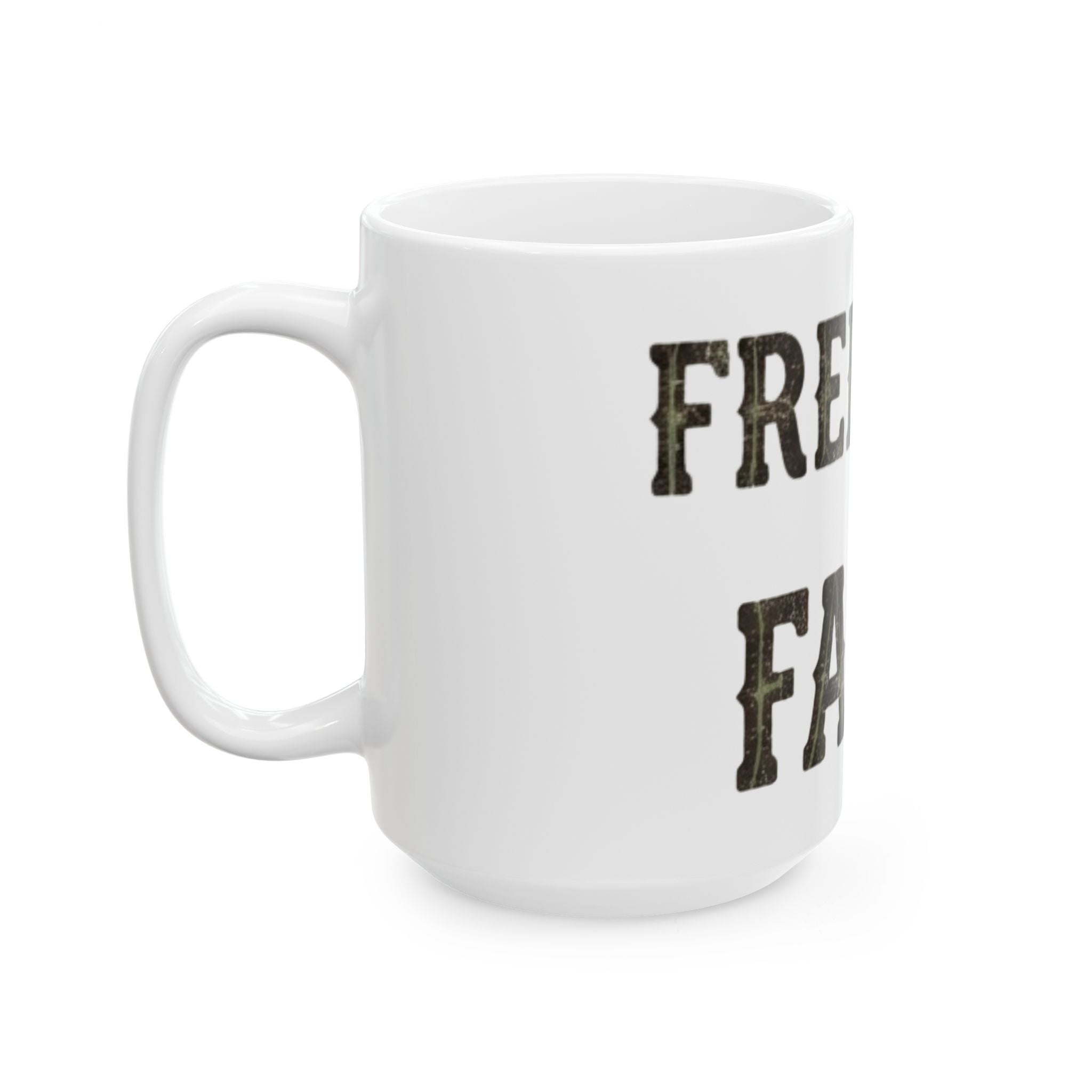 "Religious Freedom" White Ceramic Mug — Graphic