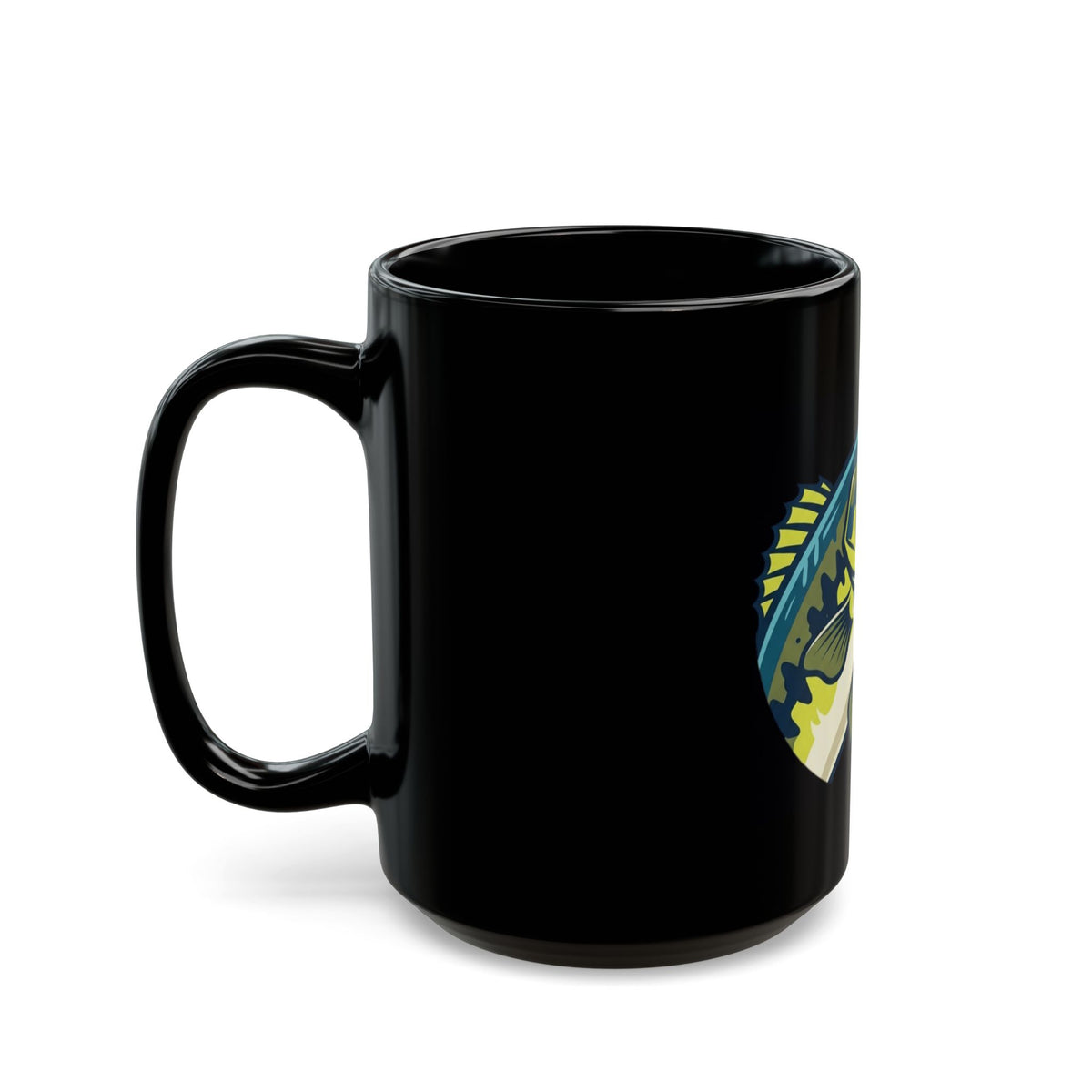"Jerk Until She Swallows" Black Ceramic Mug — Graphic