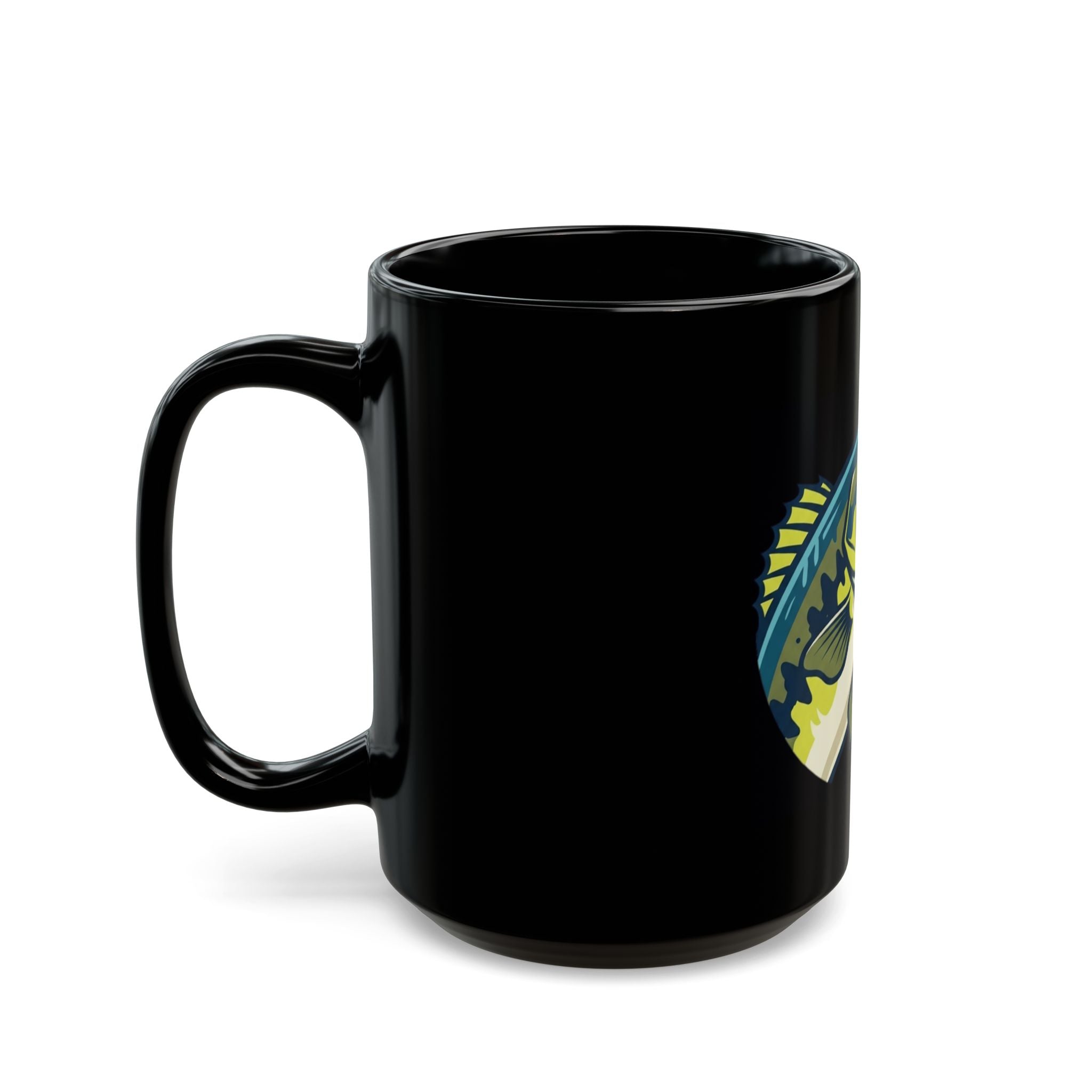 "Jerk Until She Swallows" Black Ceramic Mug — Graphic