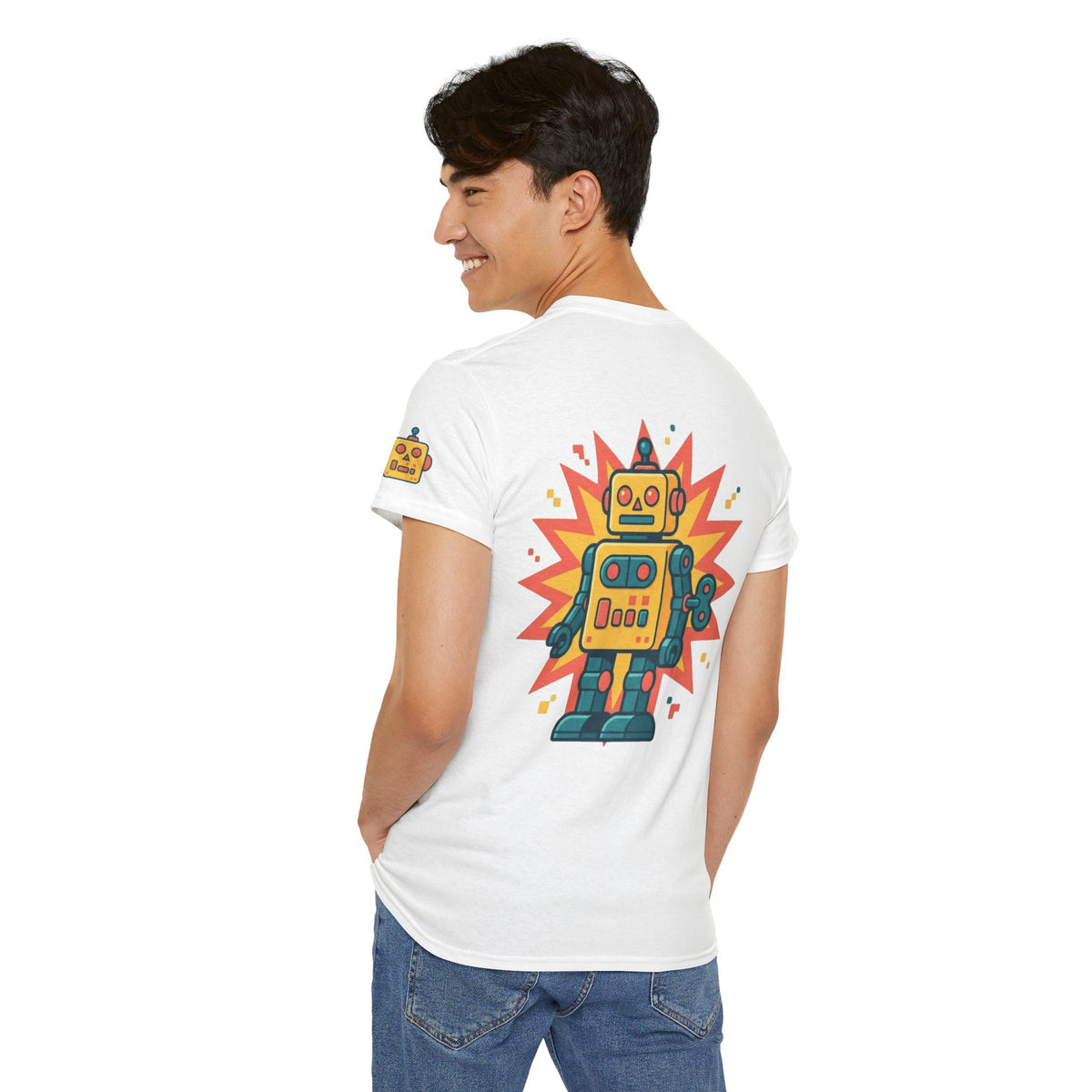 Color: White | Toy Robot Premium Graphic Tee