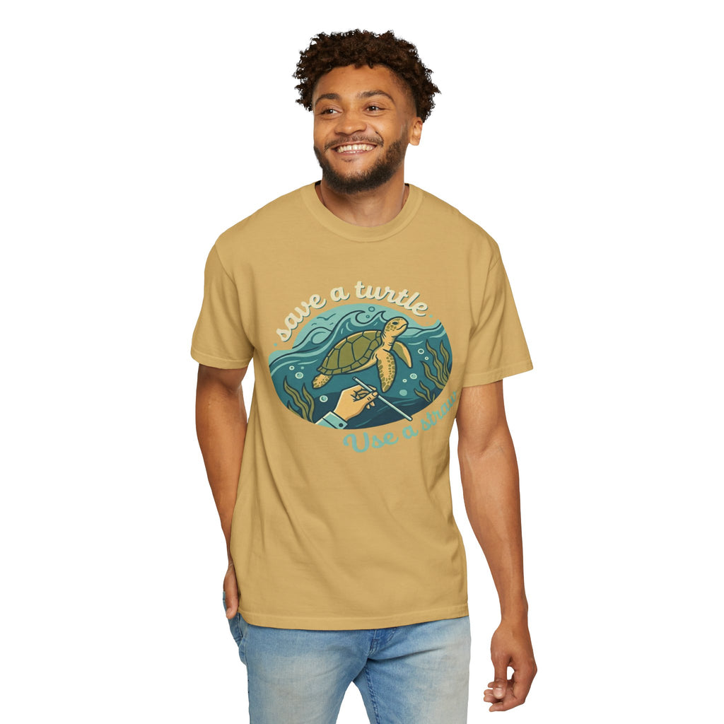 "Save a Turtle" Unisex Garment-Dyed Tee