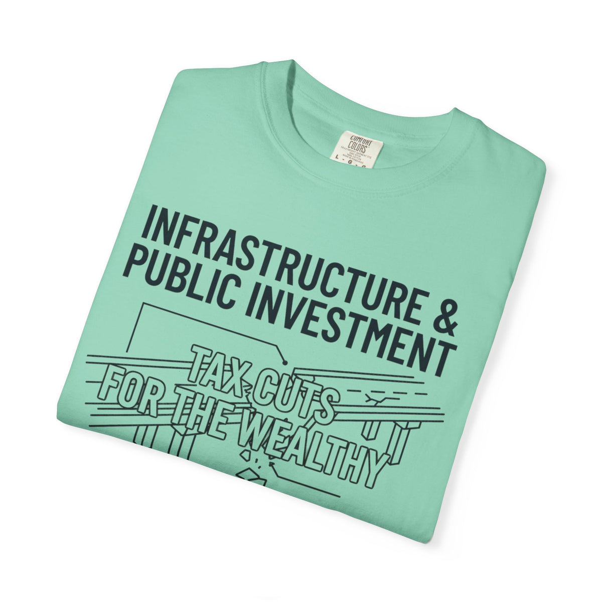 "Protest Series - Fix The Roads" Unisex Garment-Dyed Tee