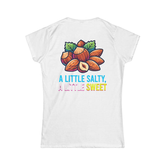 Color: White | A Little Salty, A Little Sweet Women's Tee