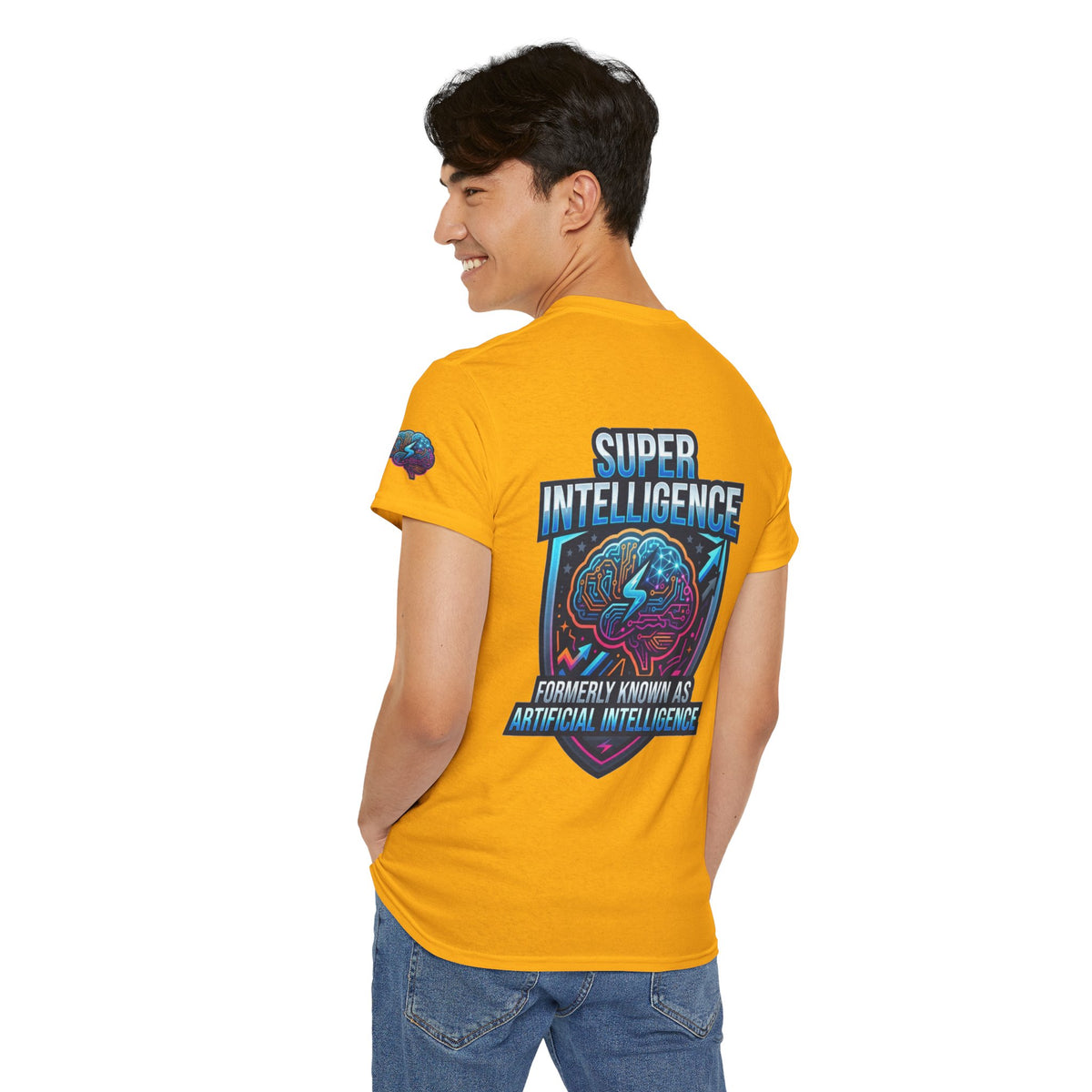 Color: Gold | Super Intelligence Premium Graphic Tee