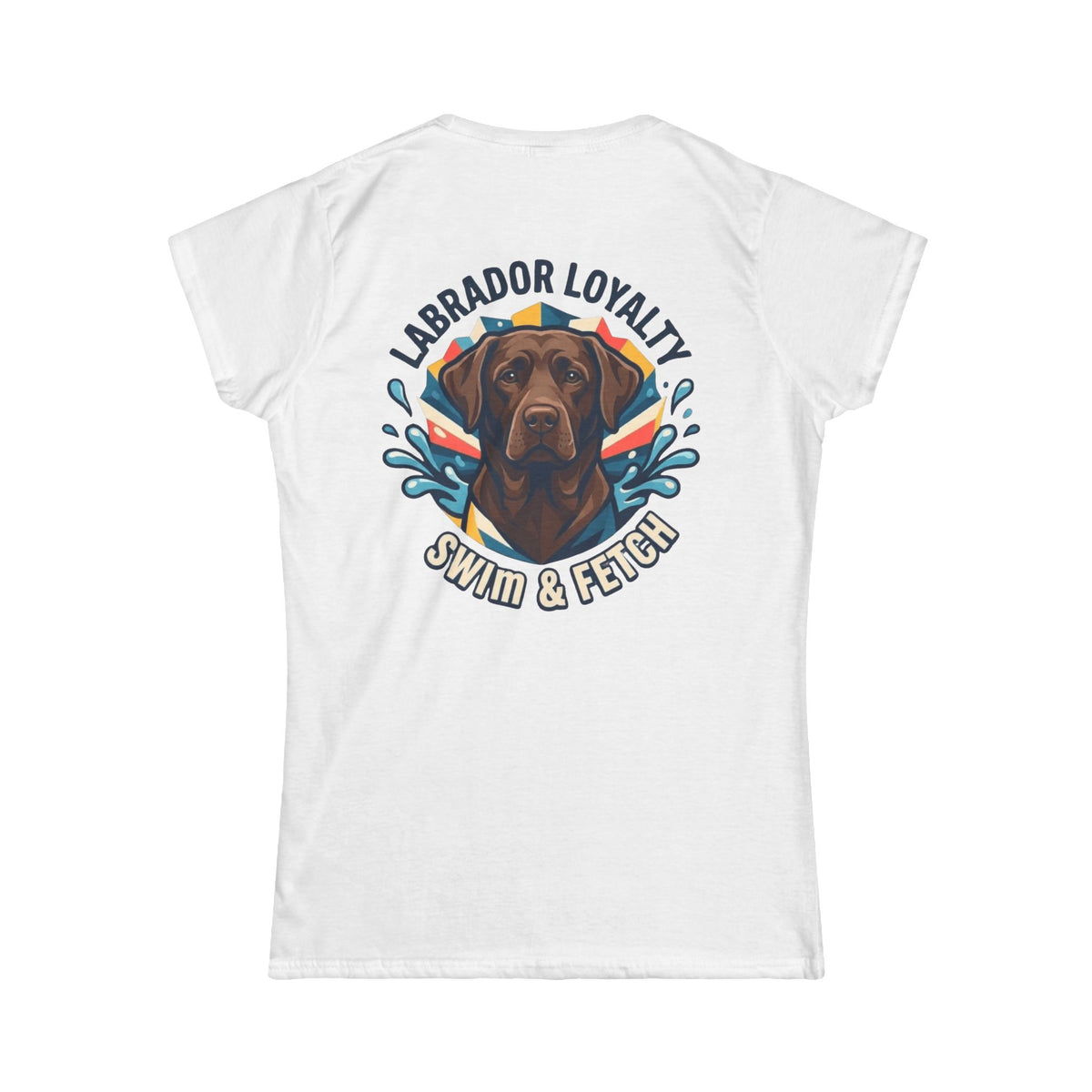 Color: White | Labrador Loyalty Swim Fetch Women's Tee