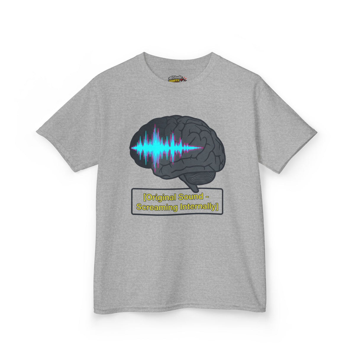 Color: Sport Grey | Screaming Internally Kids Tee