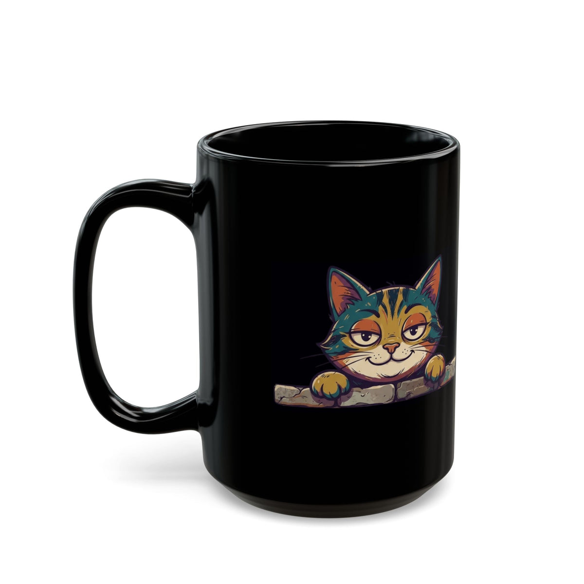 "I Didn't Do It" Black Ceramic Mug — Graphic