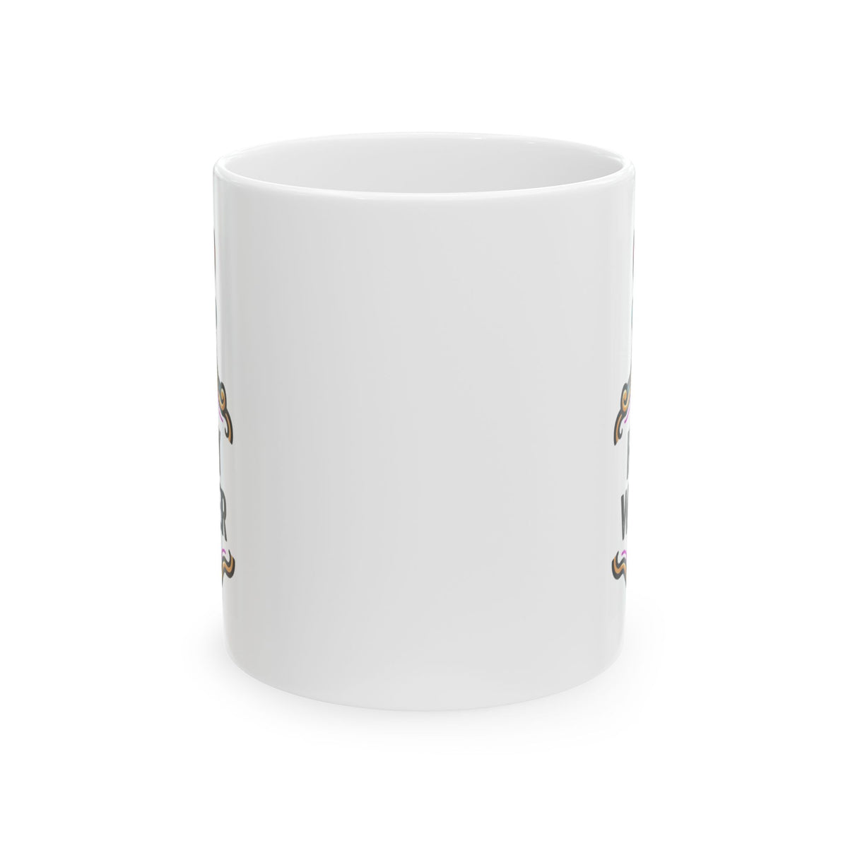 "Holy Lube" White Ceramic Mug — Graphic