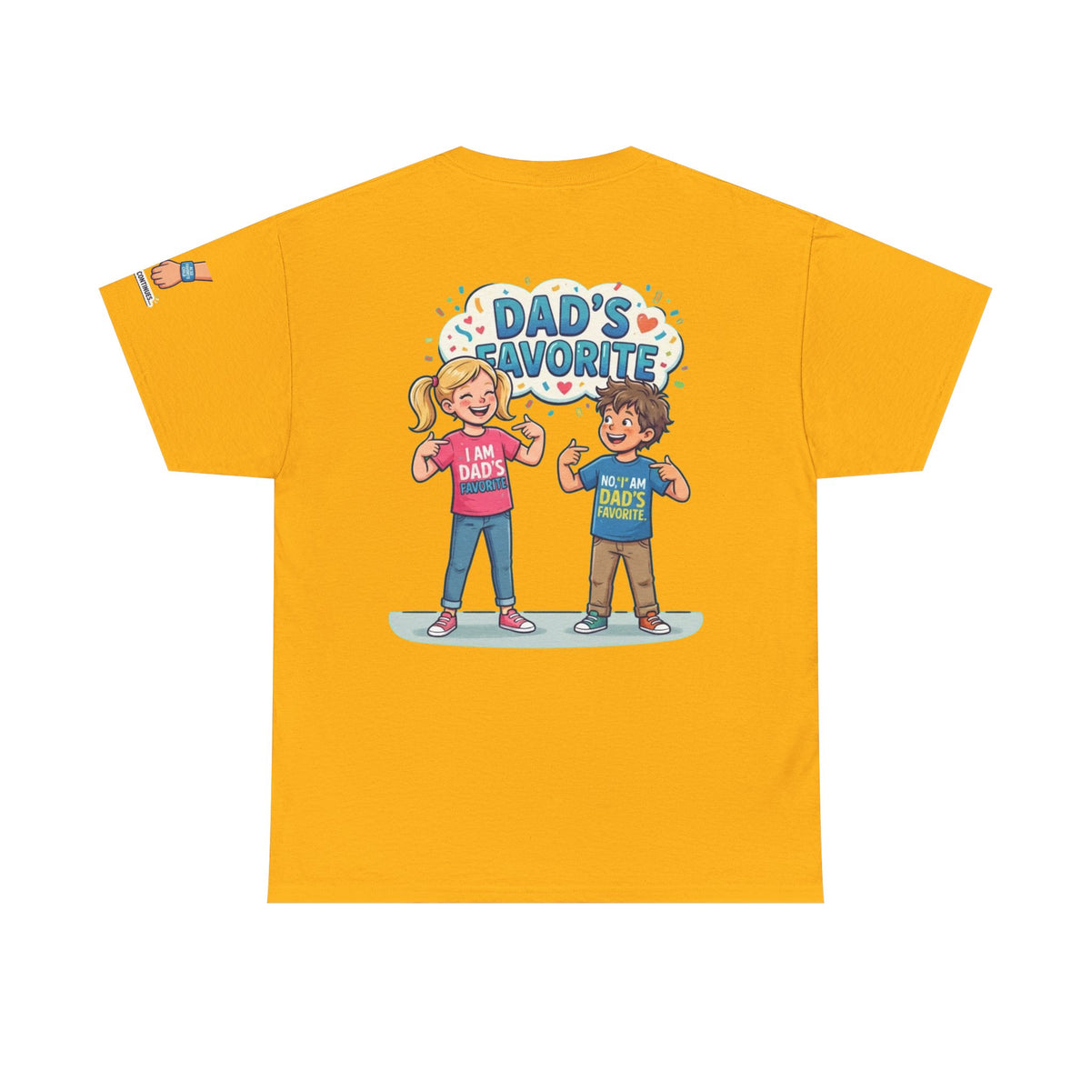 Color: Gold | Dad's Favorite Premium Graphic Tee
