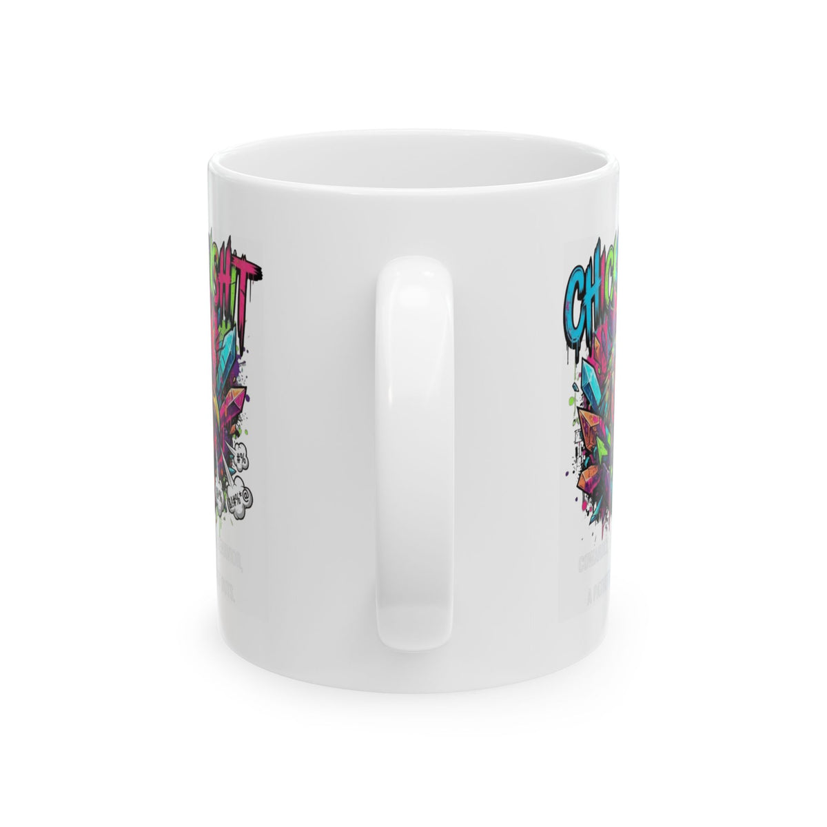 "Chickenshit" White Ceramic Mug
