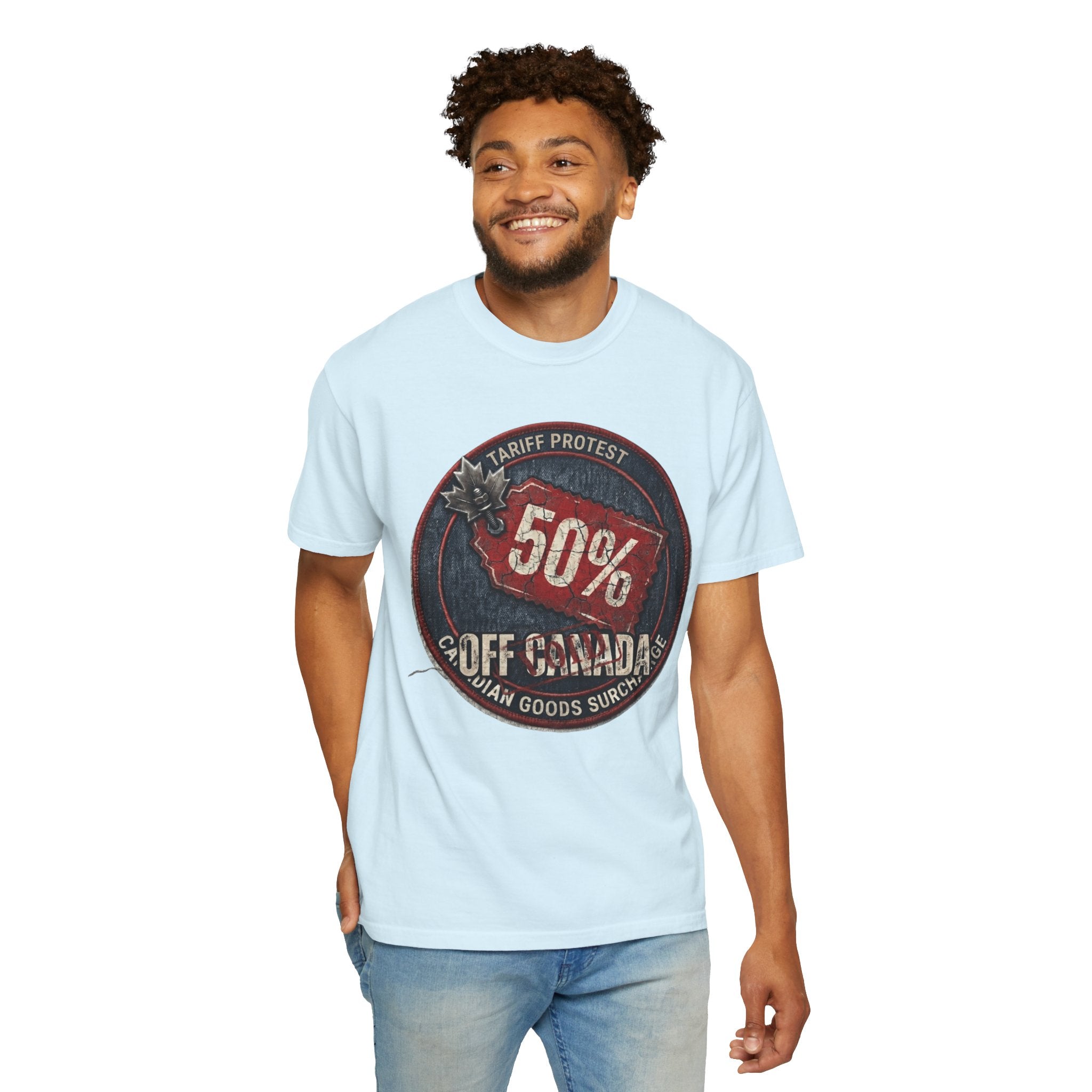 "50% Off Canada" Unisex Garment-Dyed Tee