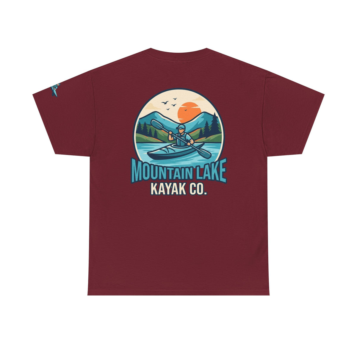 Color: Garnet | Mountain Lake Kayak Premium Graphic Tee
