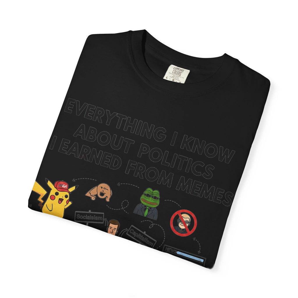 "Advanced Degrees in Memes" Unisex Garment-Dyed T-shirt