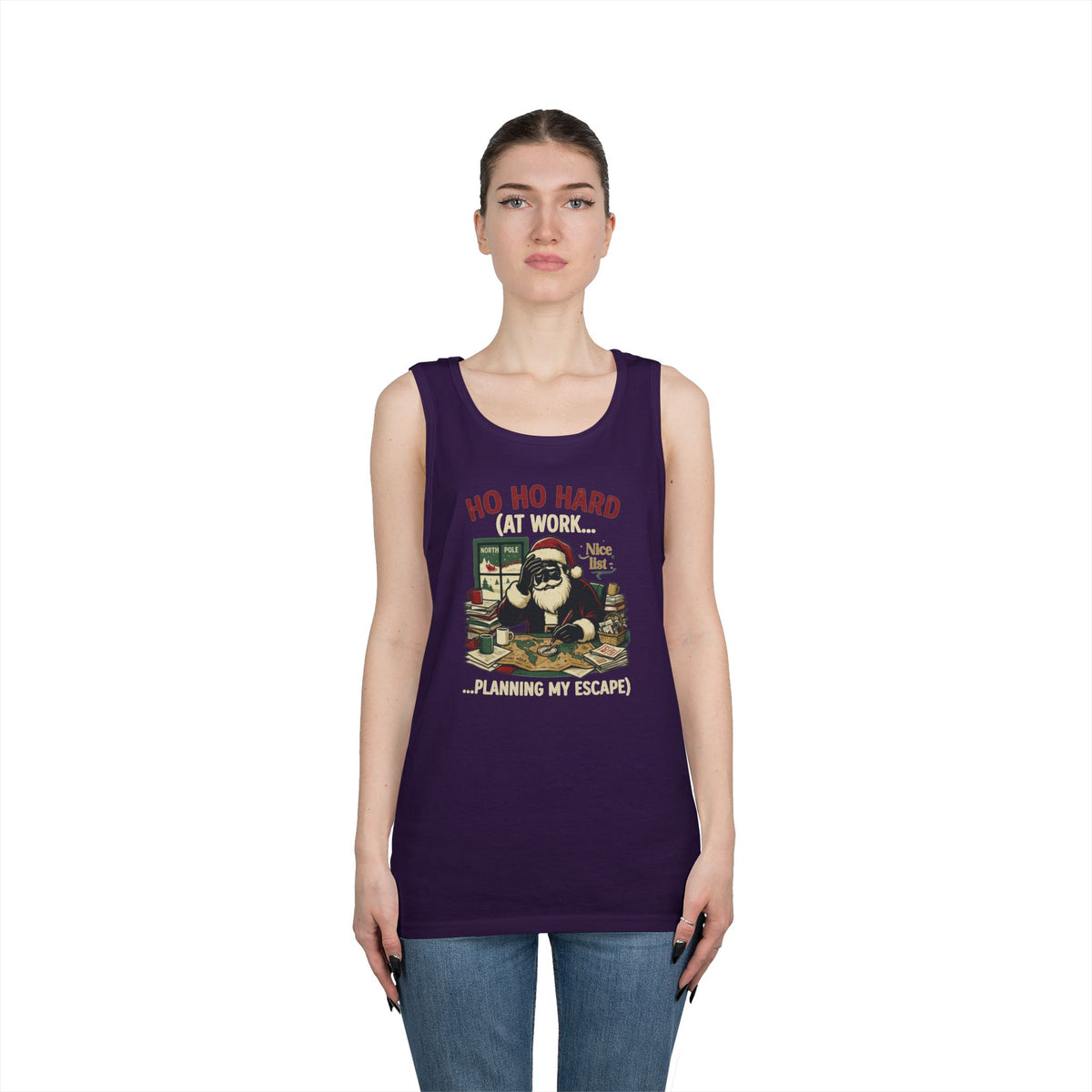 "Ho Ho Hard At Work" Tank Top