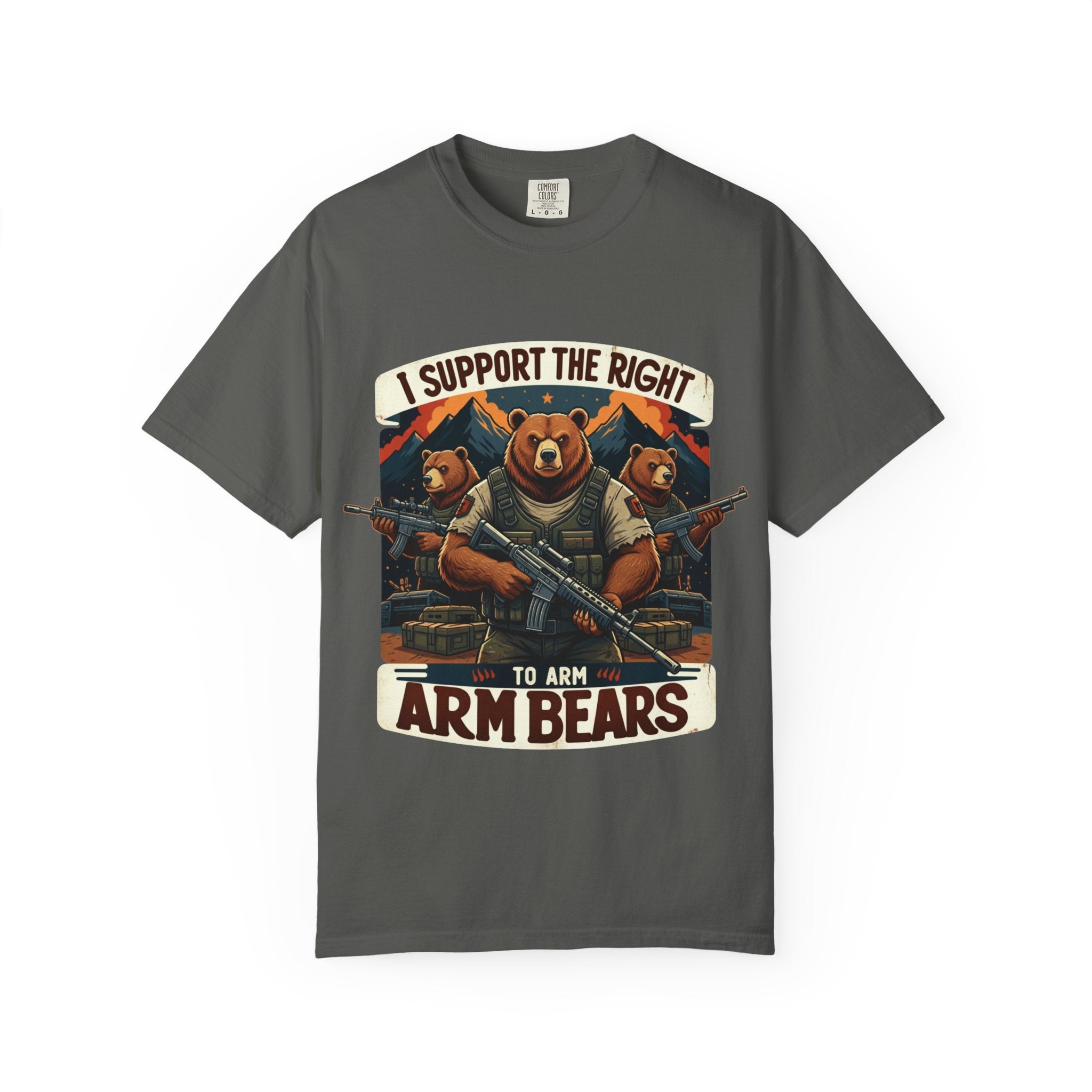 "The Right to Arm Bears (Mountain Division)" Unisex Garment-Dyed T-shirt