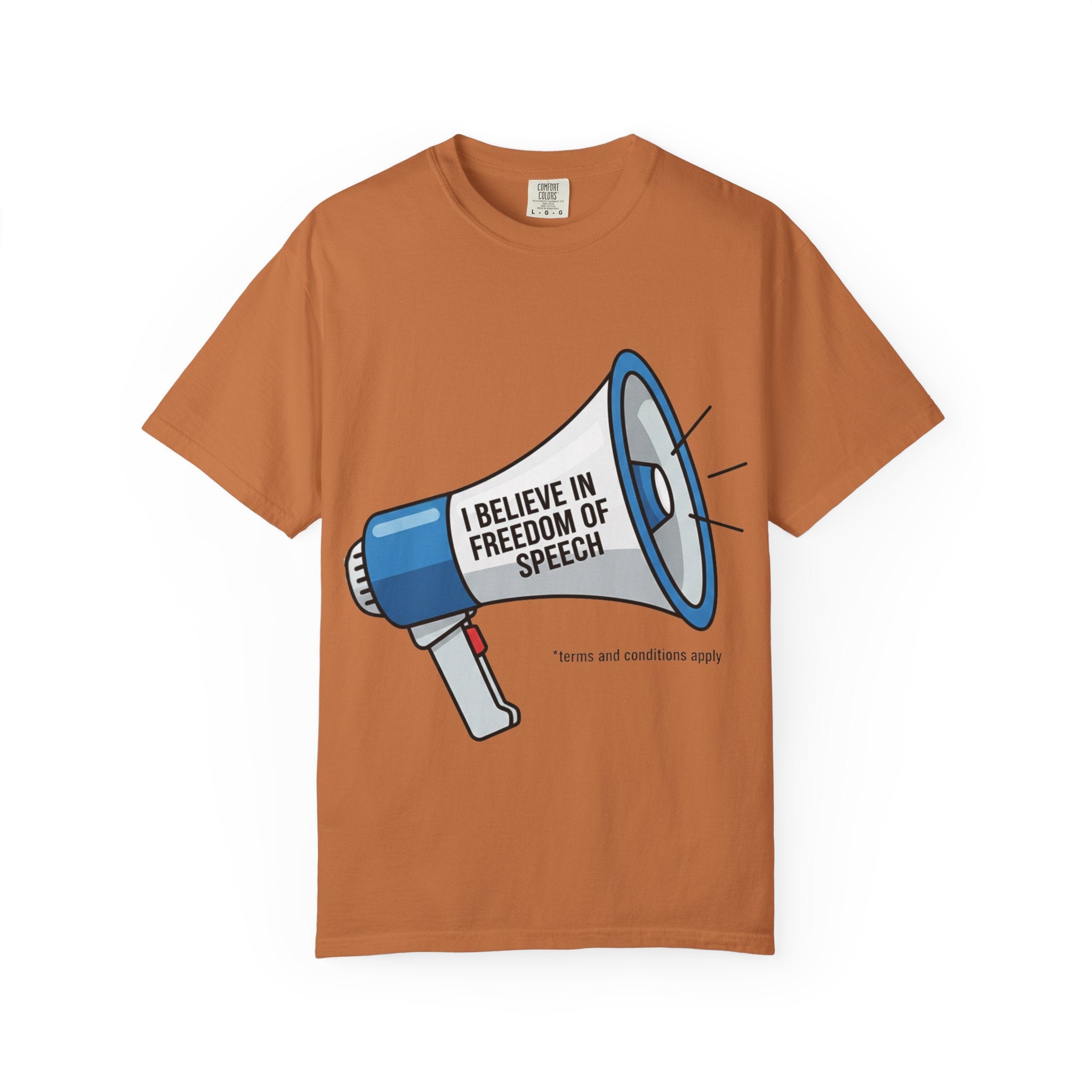 "Freedom of Speech" Unisex Garment-Dyed T-shirt