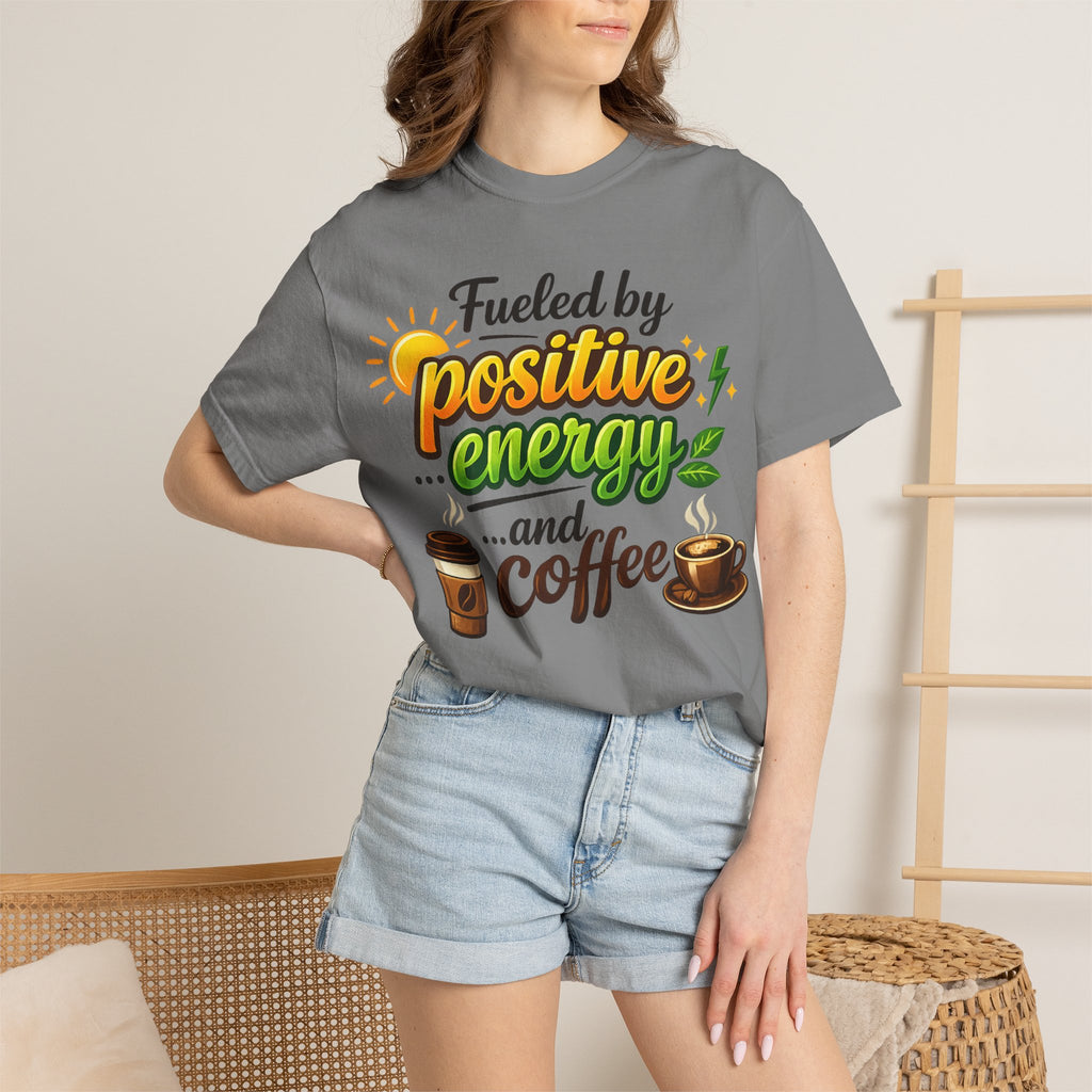 "The High-Voltage Morning Routine" Unisex Garment-Dyed T-shirt