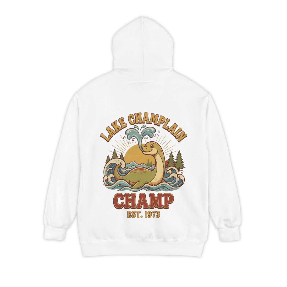 Color: White | Champ (Lake Champlain) Garment-Dyed Hoodie