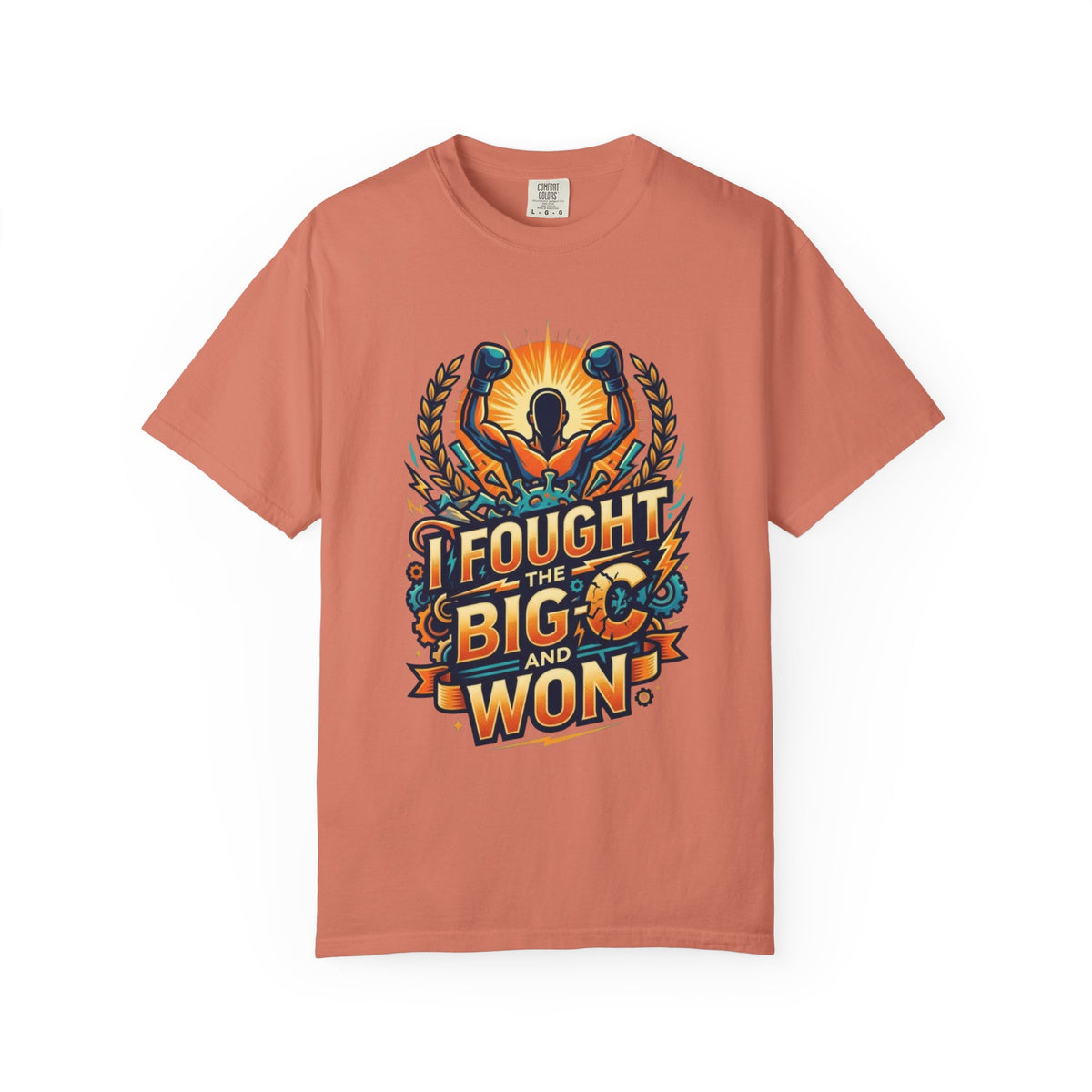 "I Fought The Big C and Won" Unisex Garment-Dyed Tee