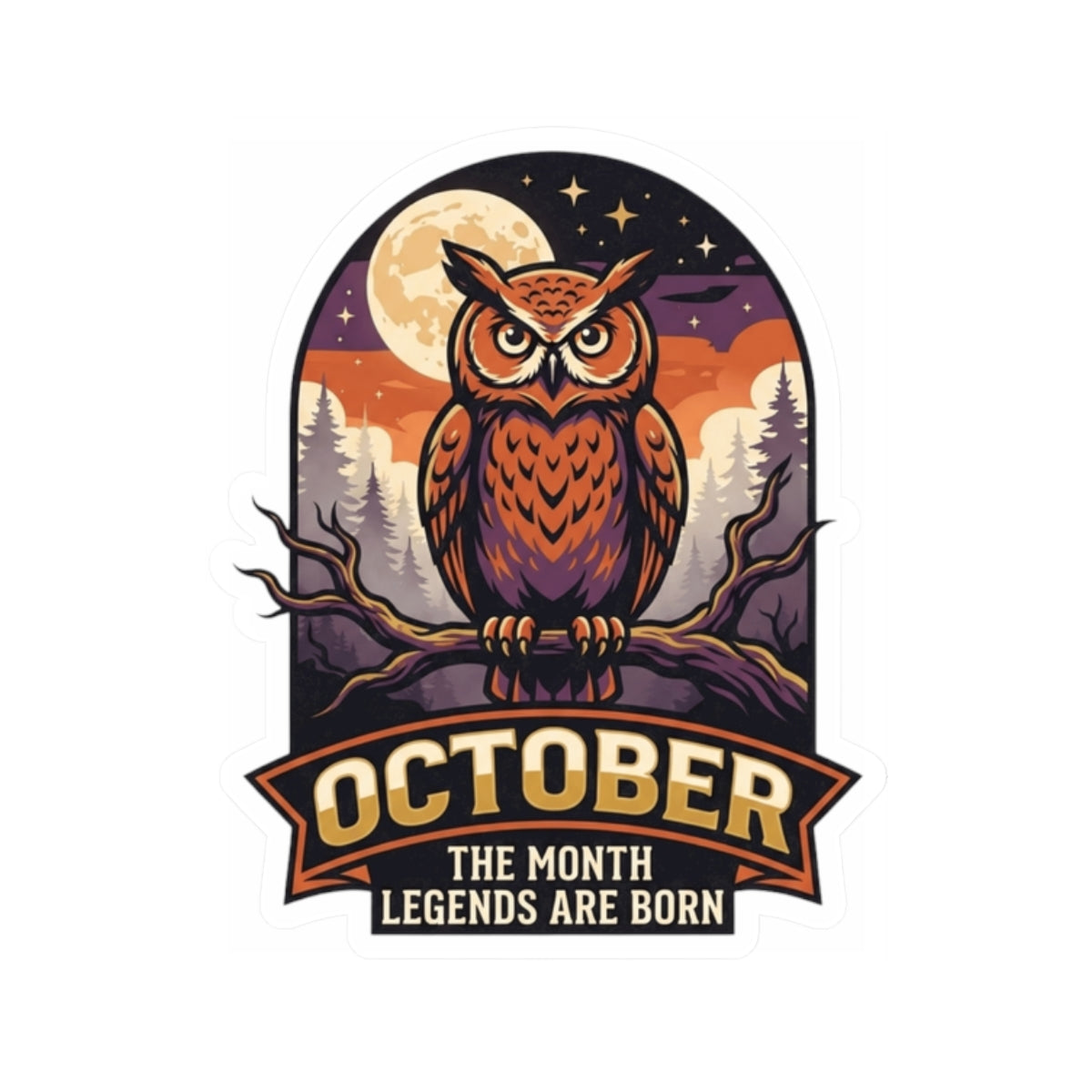 "October Legend" Sticker