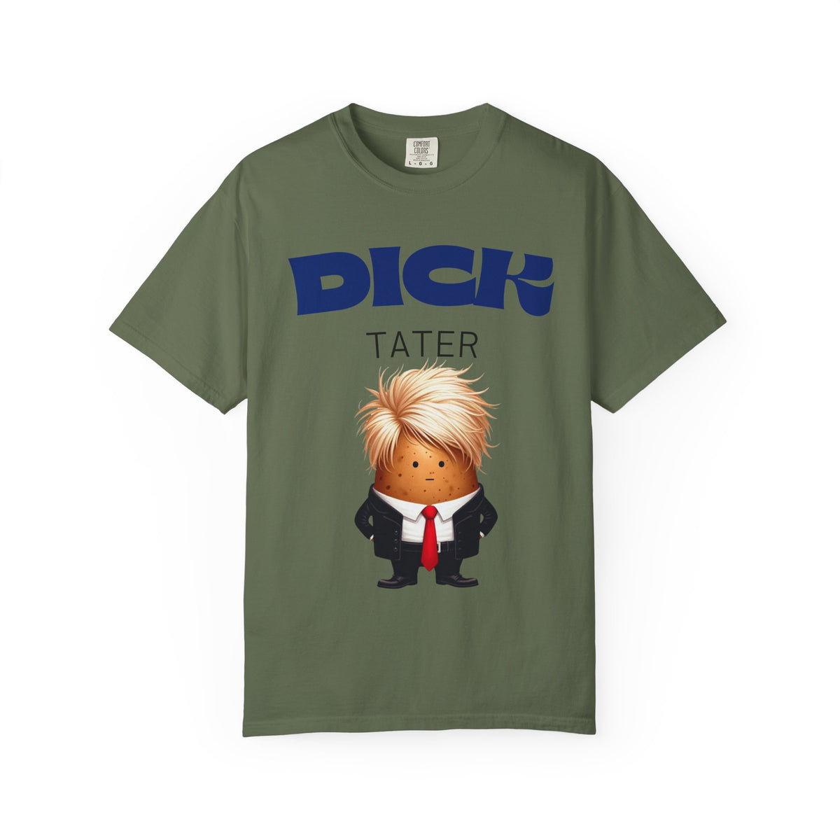 Color: Sage | The Dick Tater (Executive Spud Edition) Unisex Garment-Dyed T-shirt