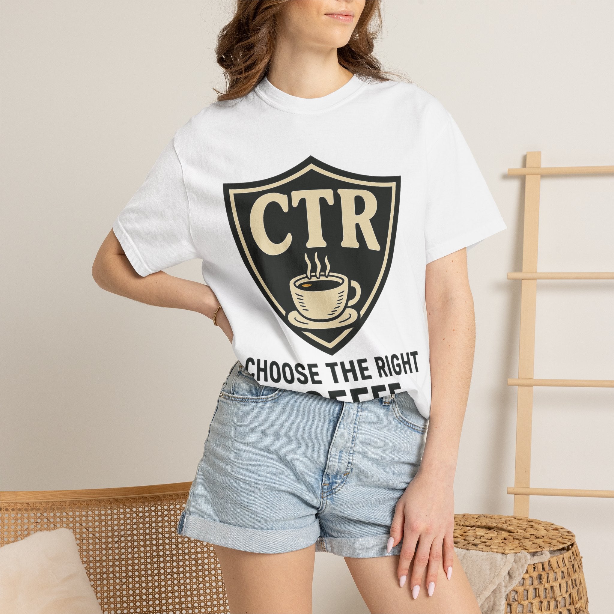 "CTR: Choose The Right... Coffee" Unisex Garment-Dyed T-shirt