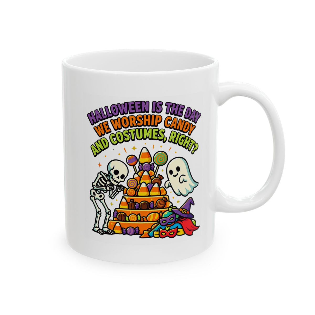 "Worship Candy" White Ceramic Mug