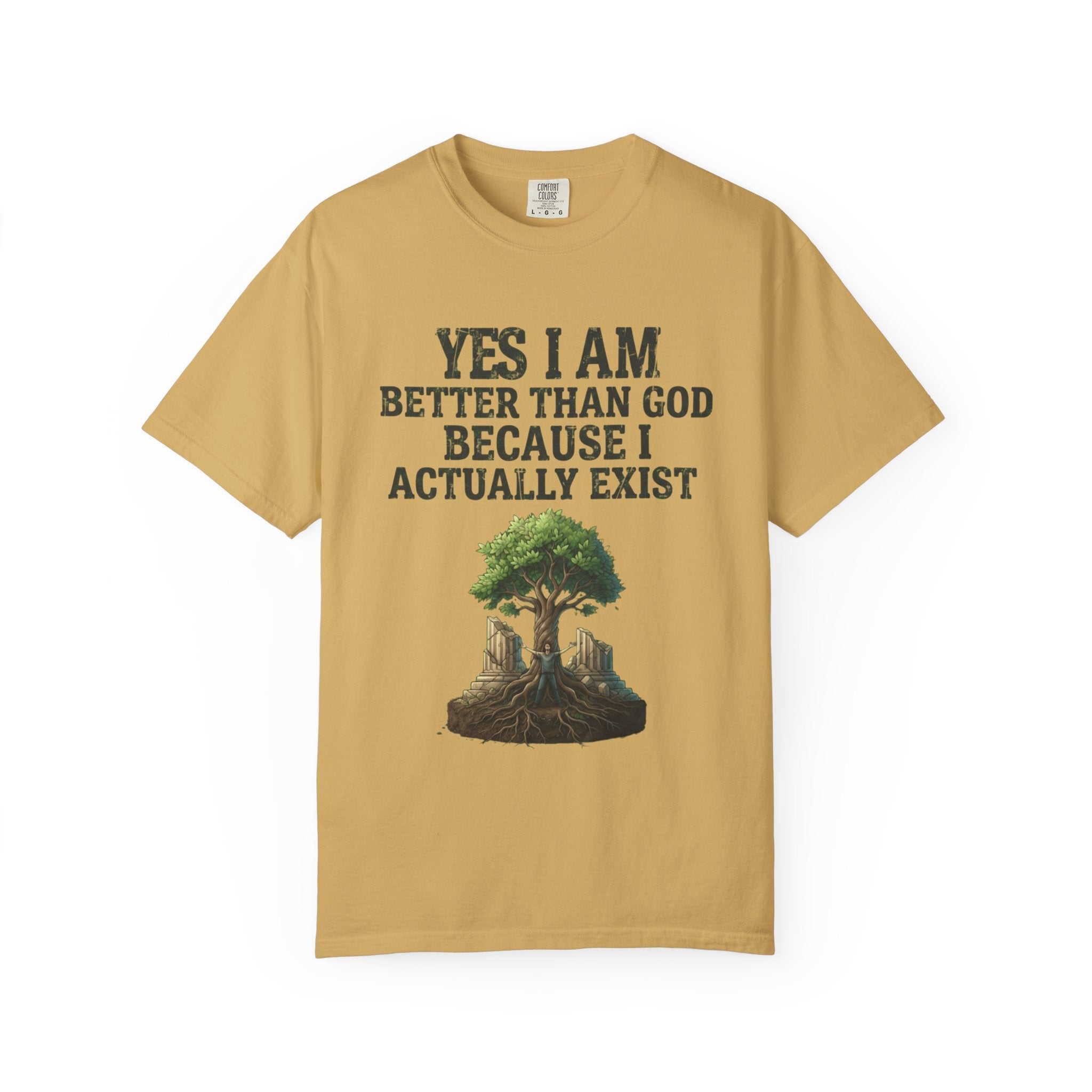 "I Exist" Unisex Garment-Dyed Tee
