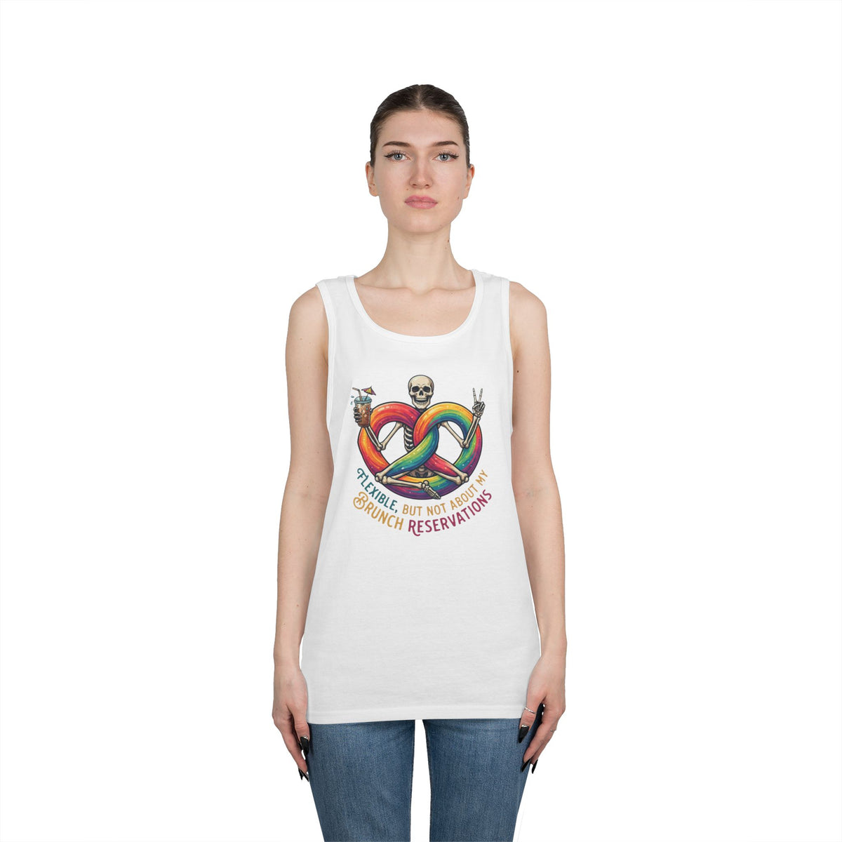 "Flexible But Not About Brunch" Tank Top