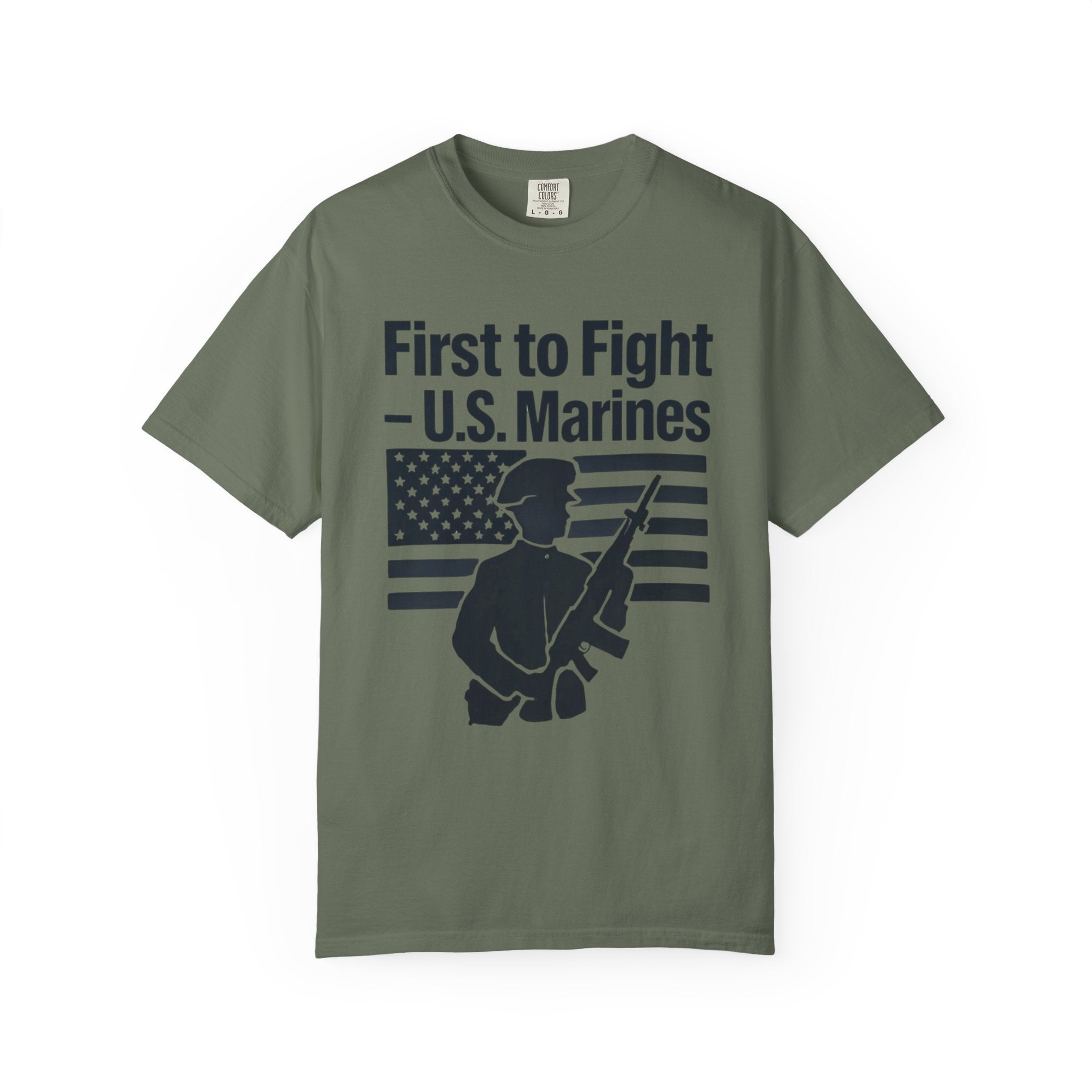 "First to Fight" Unisex Garment-Dyed T-shirt