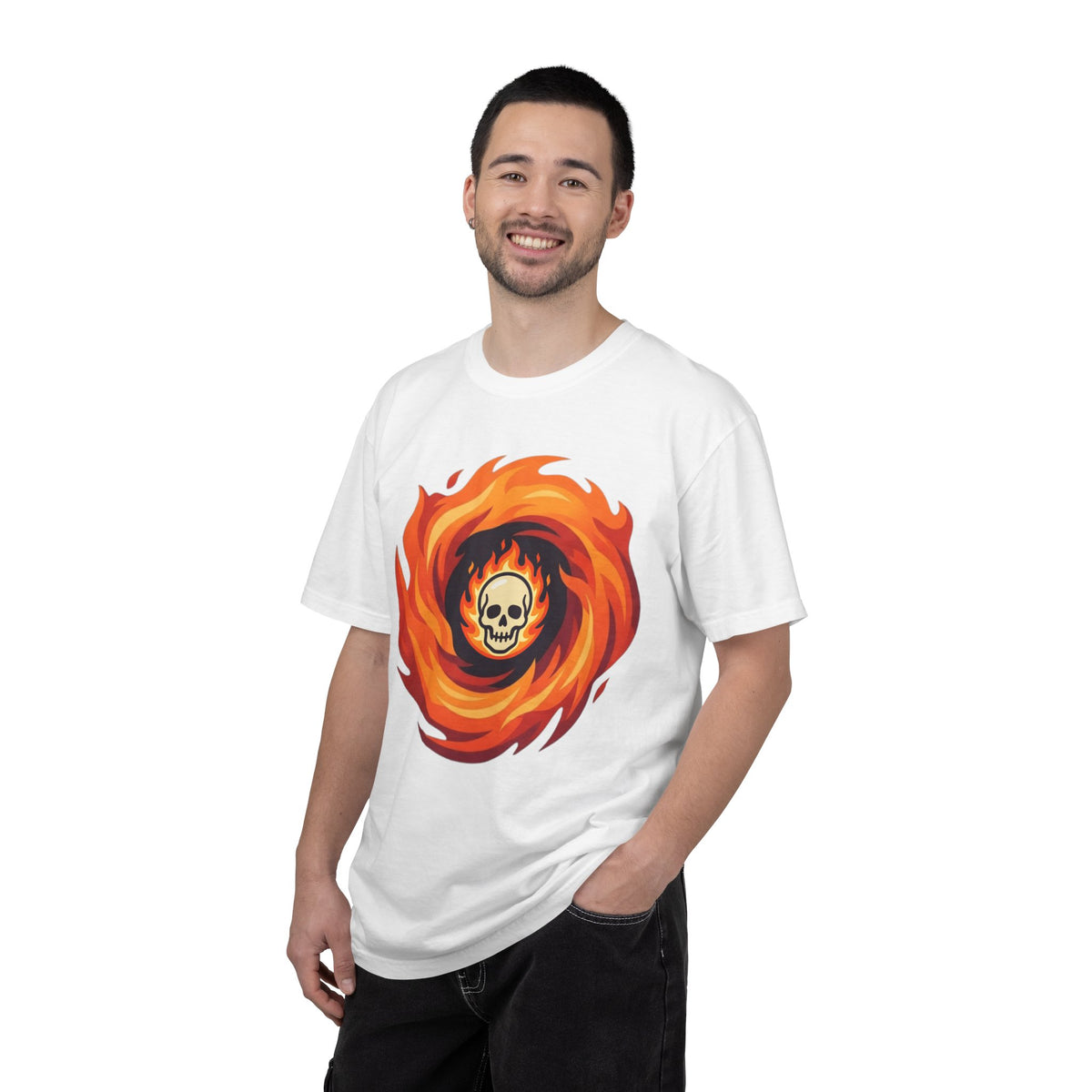 Color: White | Hellfire Unisex Garment-Dyed Tee