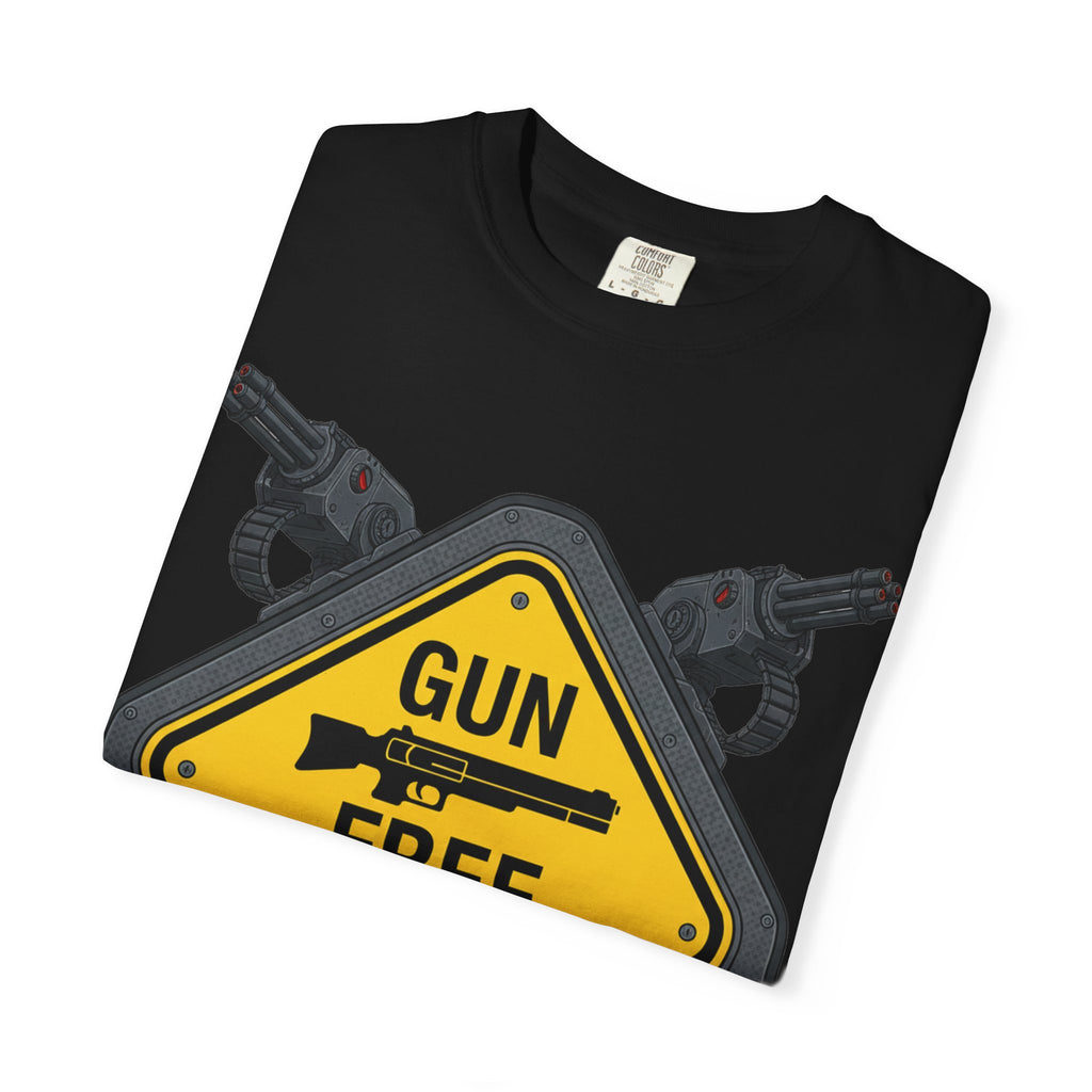 "Gun Free Zone (Heavy Metal Edition)" Unisex Garment-Dyed T-shirt