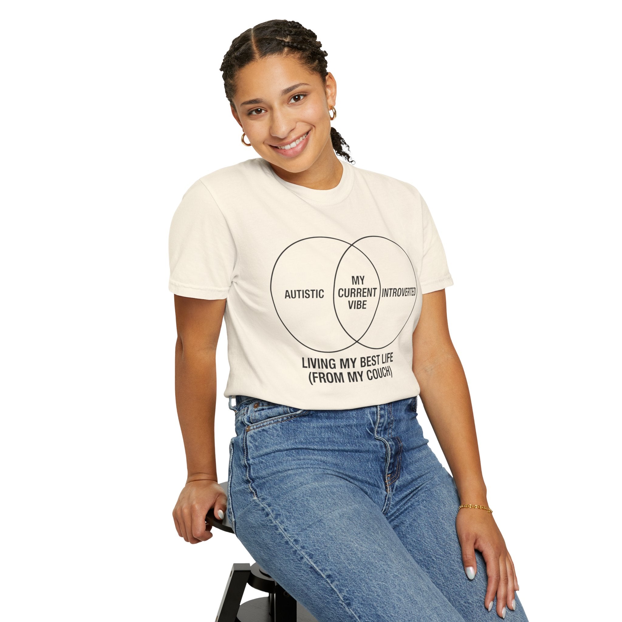 "Living My Best Life" Unisex Garment-Dyed Tee