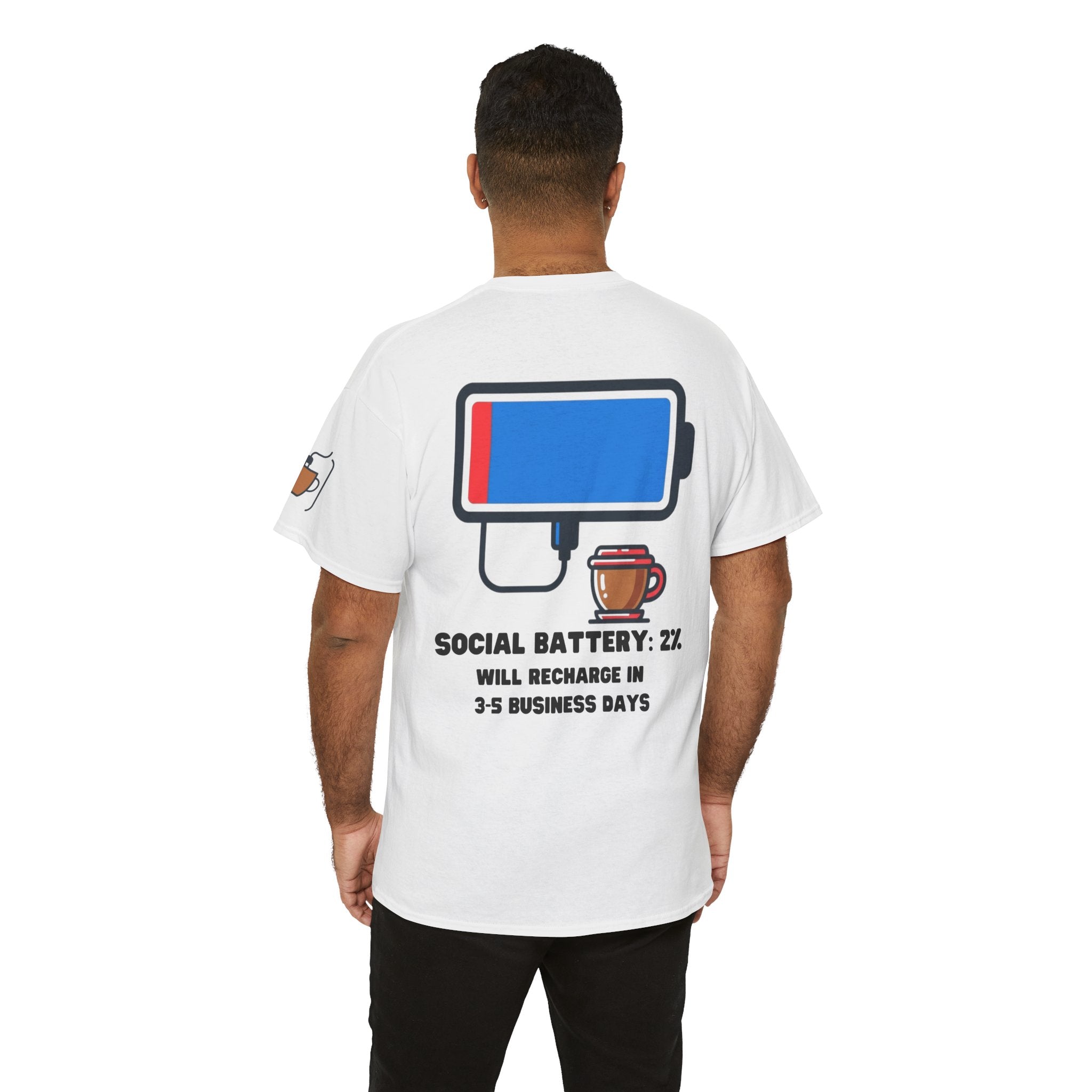 "Social Battery" Premium Graphic Tee