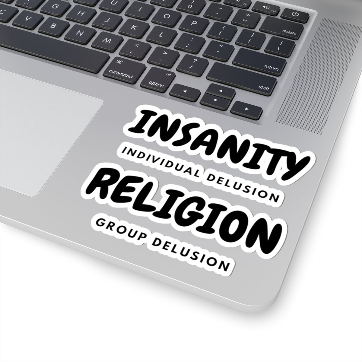 "Insanity Religion" Sticker — Main