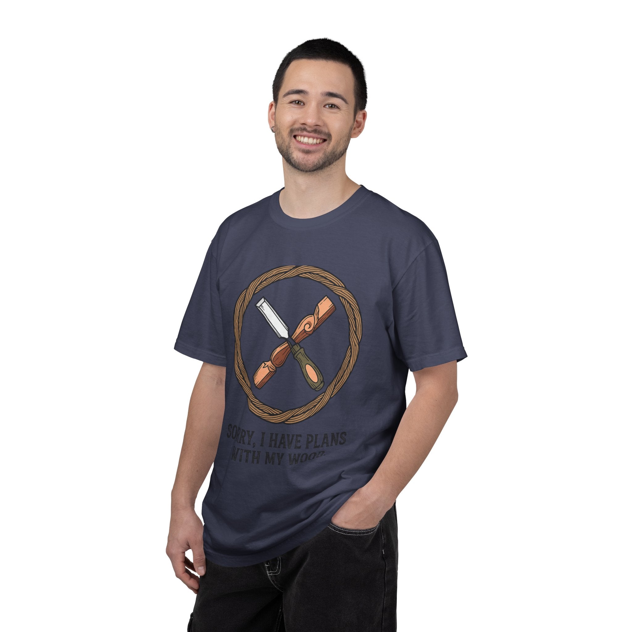 "Plans for My Wood" Unisex Garment-Dyed T-shirt