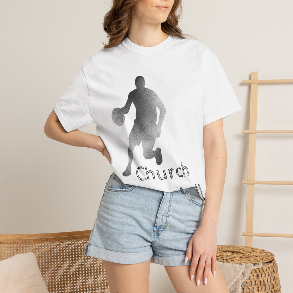 "Church Basketball: High Court" Unisex Garment-Dyed T-shirt