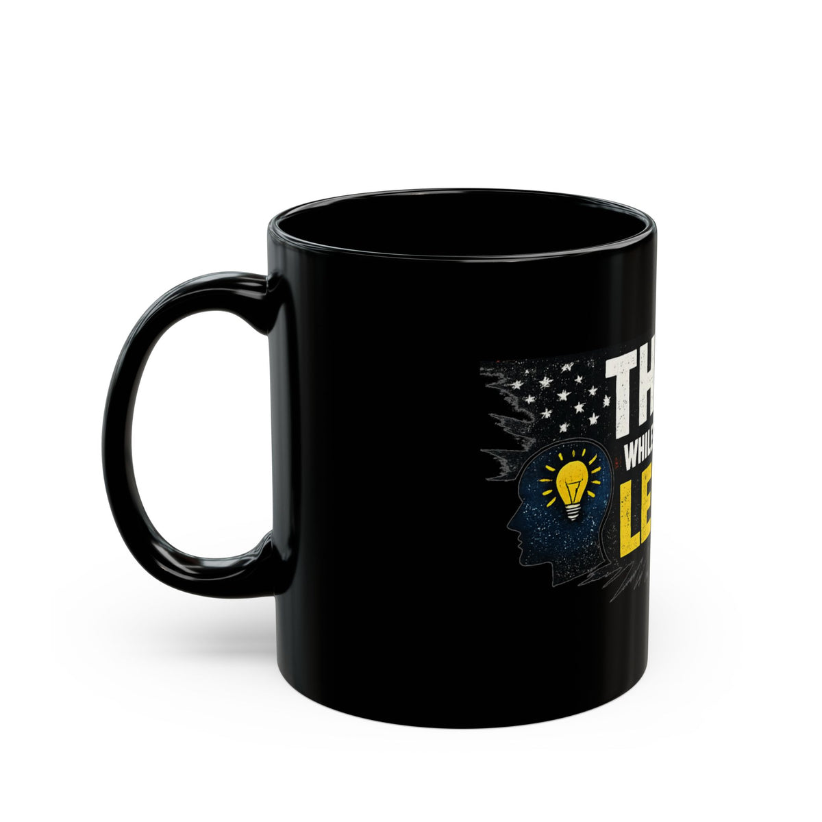 "Think" Black Ceramic Mug