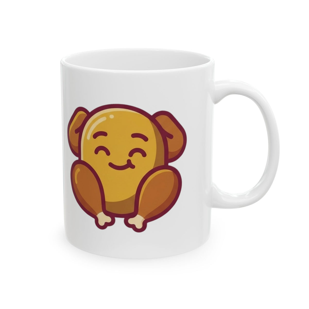 "This Turikey Or Your Opinion" White Ceramic Mug — Graphic